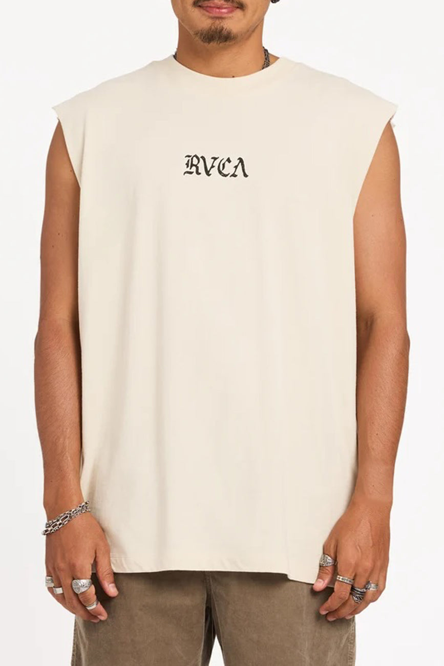RVCA Stacked Muscle Silver Bleach