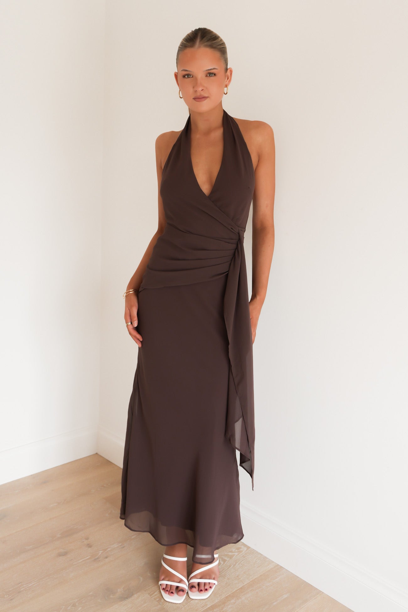 Reed Maxi Dress Chocolate