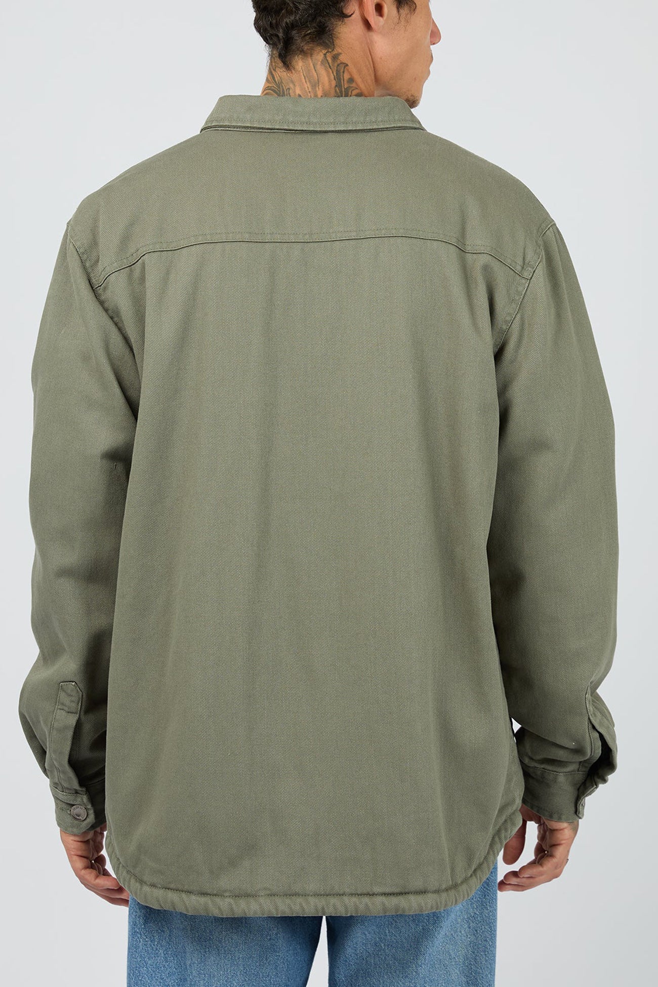 Riot Sherpa Shacket Khaki