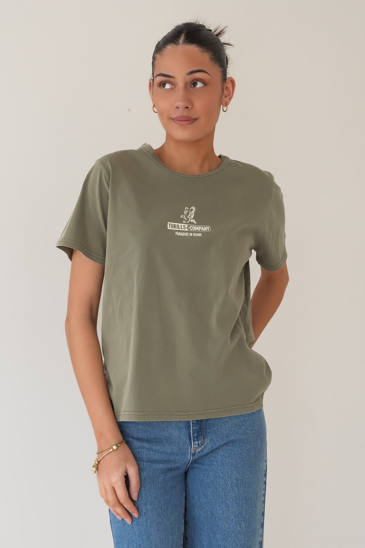 Risen Relaxed Tee Olive
