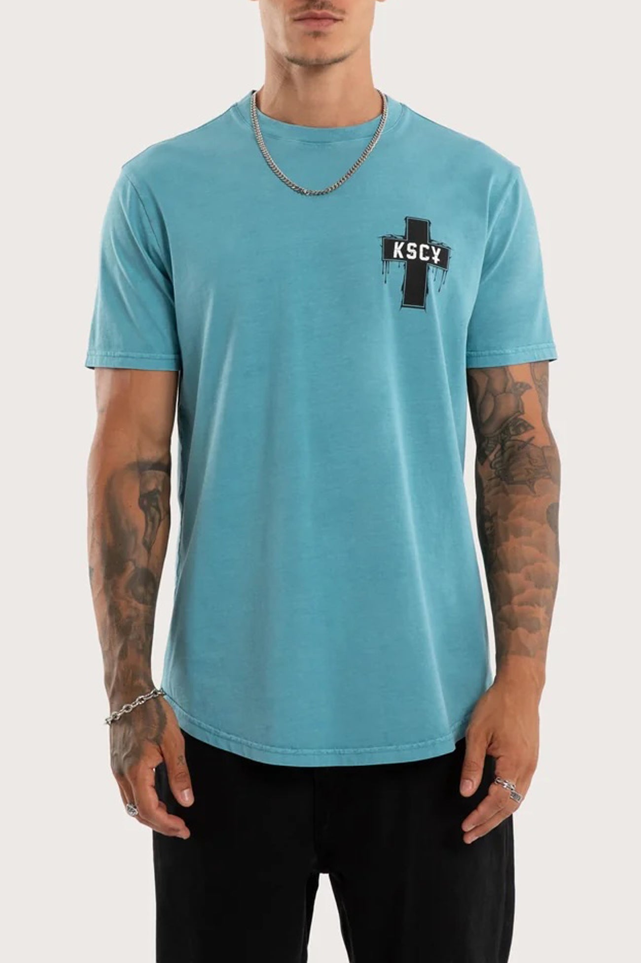 Ritualistic Dual Curved Tee Pigment Cameo