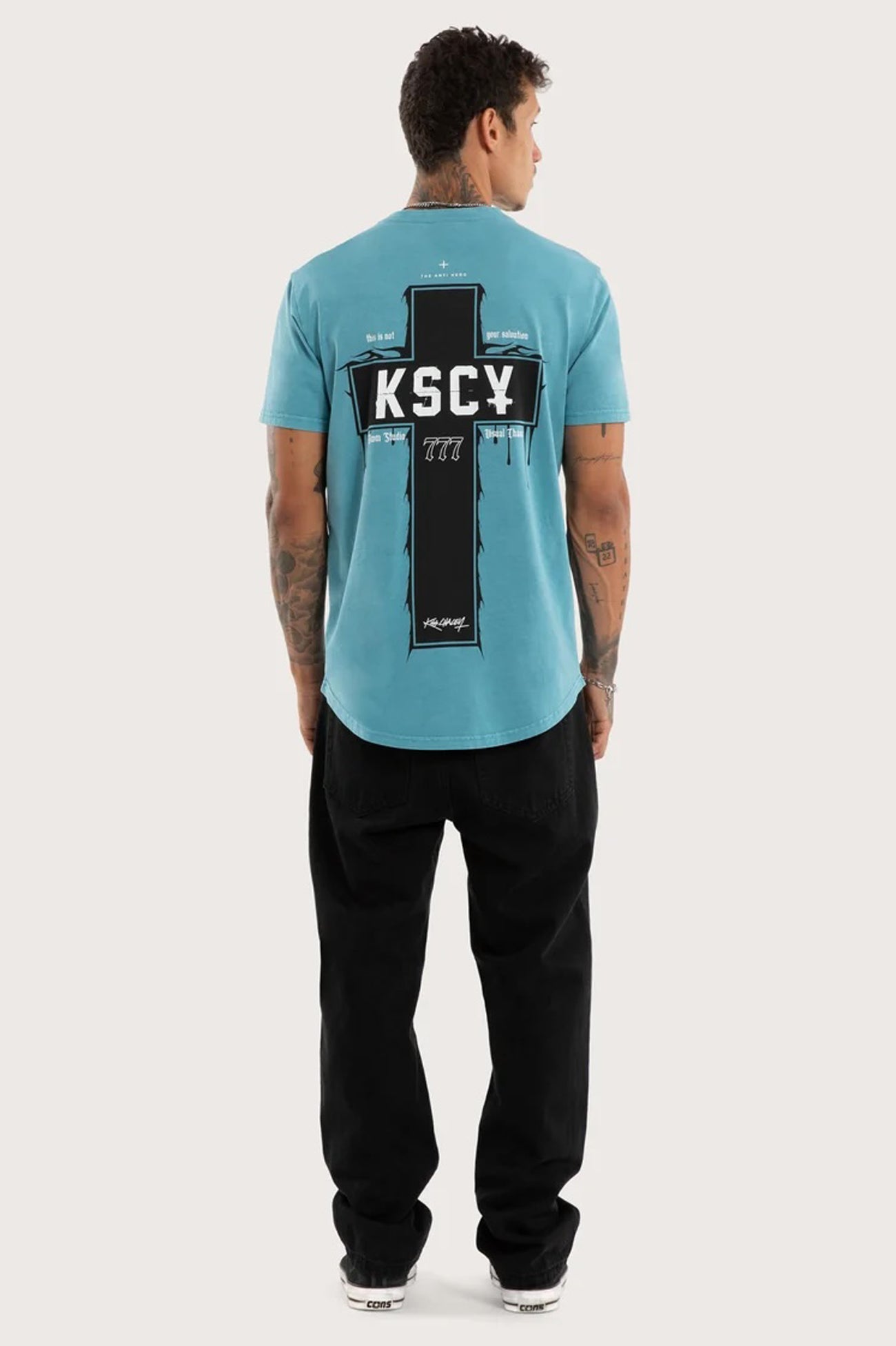 Ritualistic Dual Curved Tee Pigment Cameo