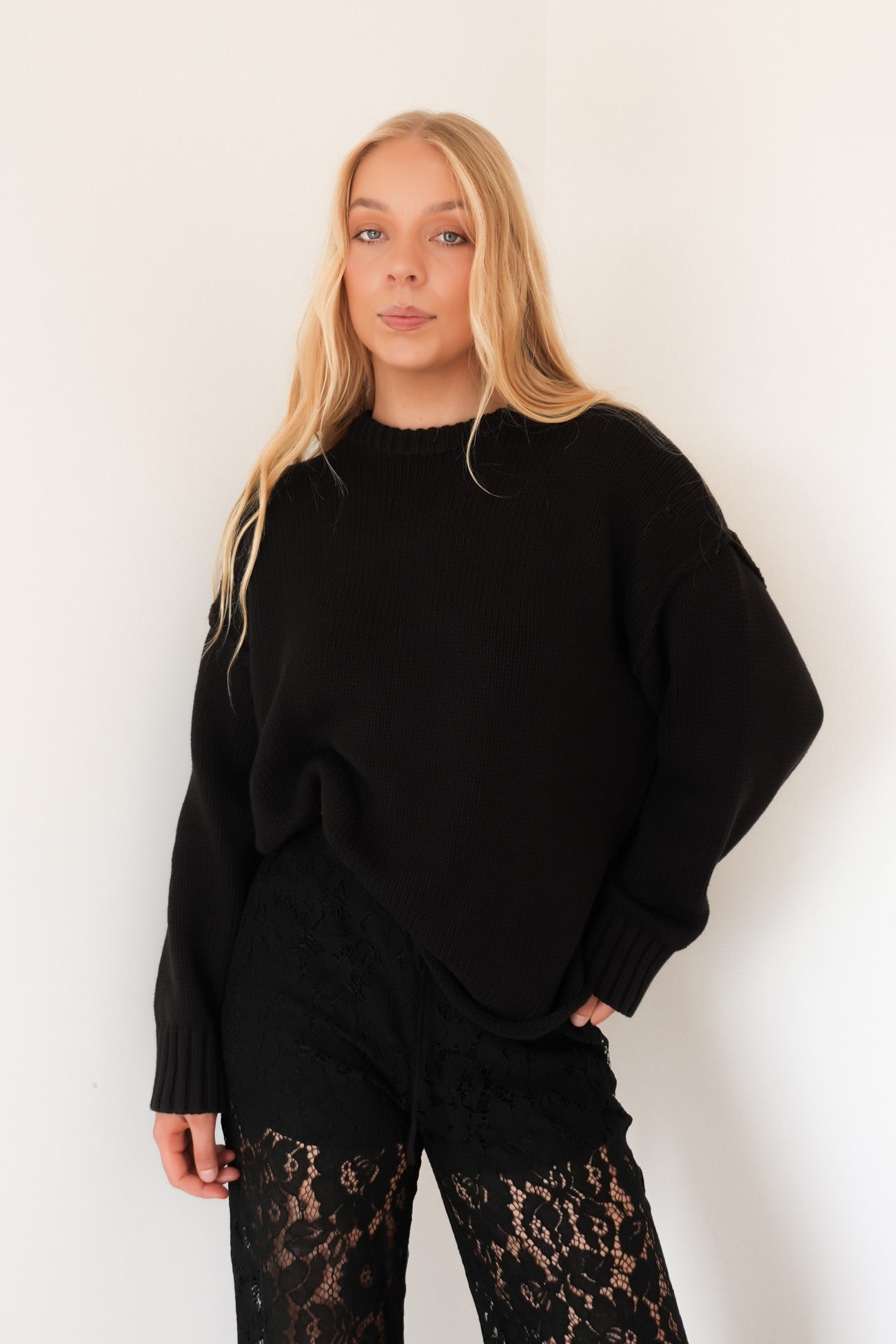 Romeo Lace Pant Black