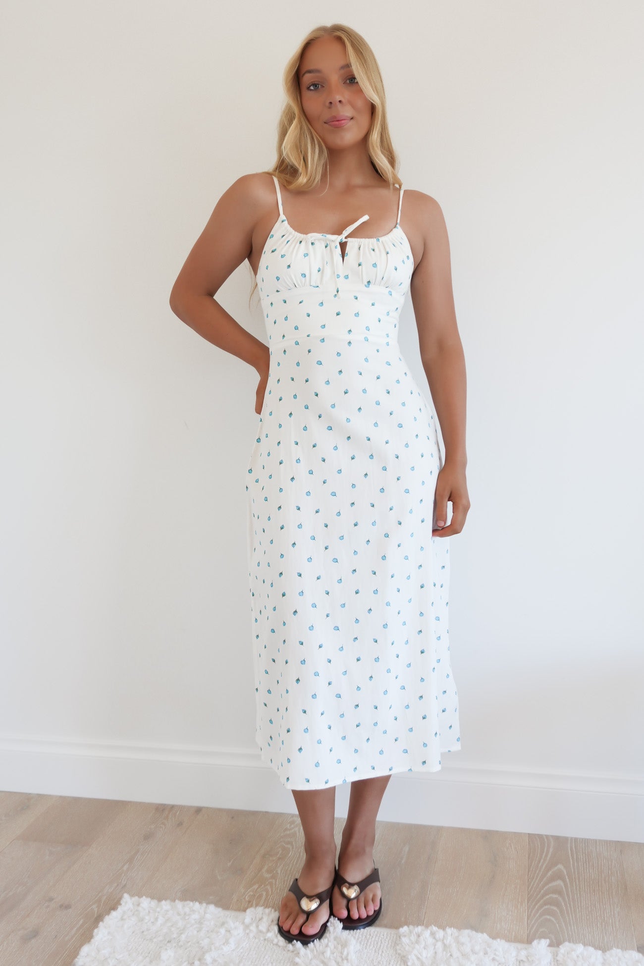Rose Bud Cafe Dress White