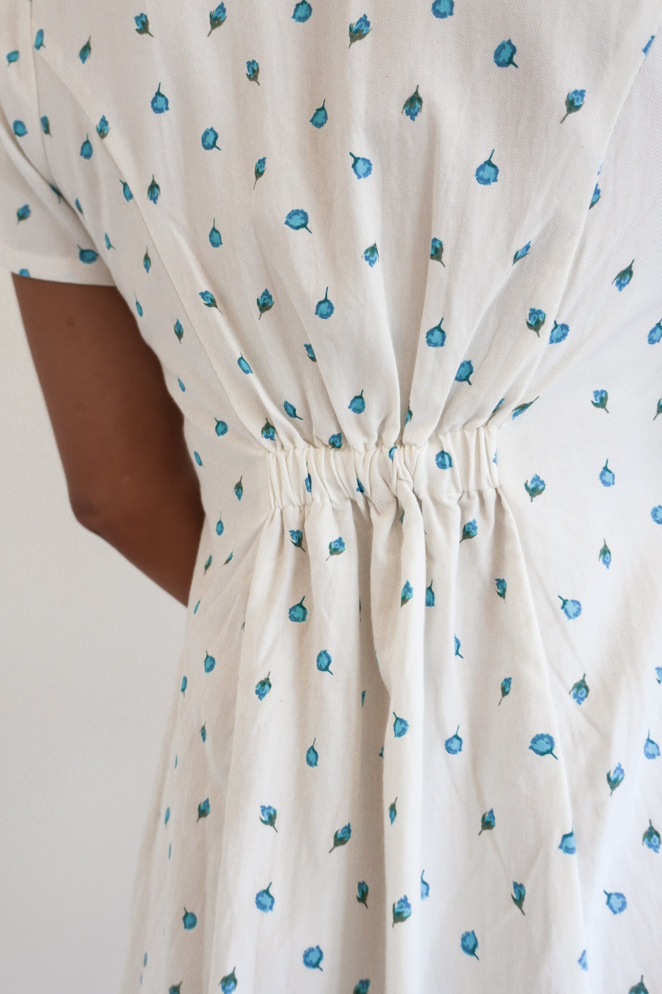 Rose Bud Understated Dress White