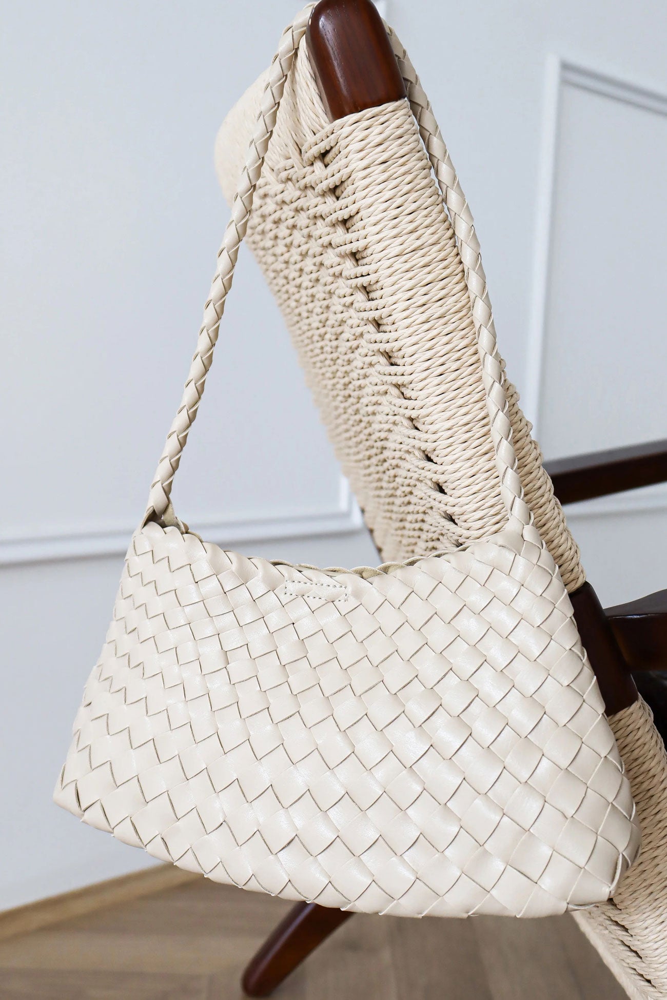 Roselle Woven Bag Ivory
