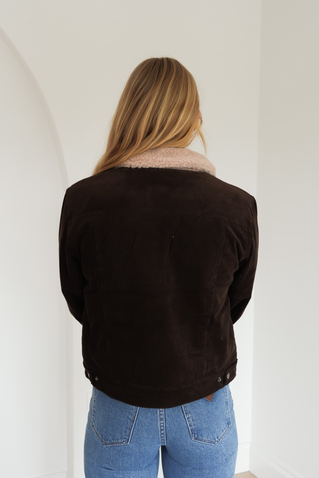 Roy Cord Sherpa Jacket Nutmeg