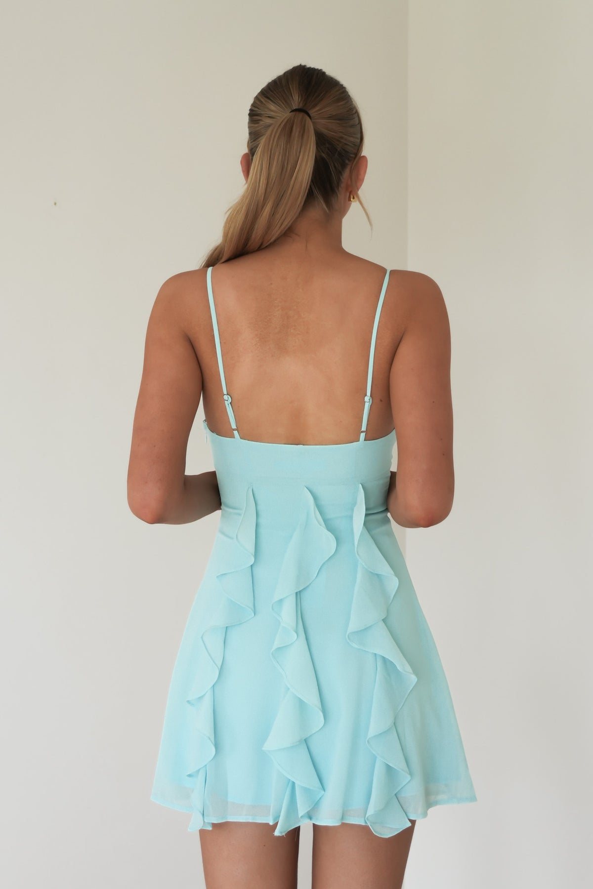 Rue Mini Dress Aqua