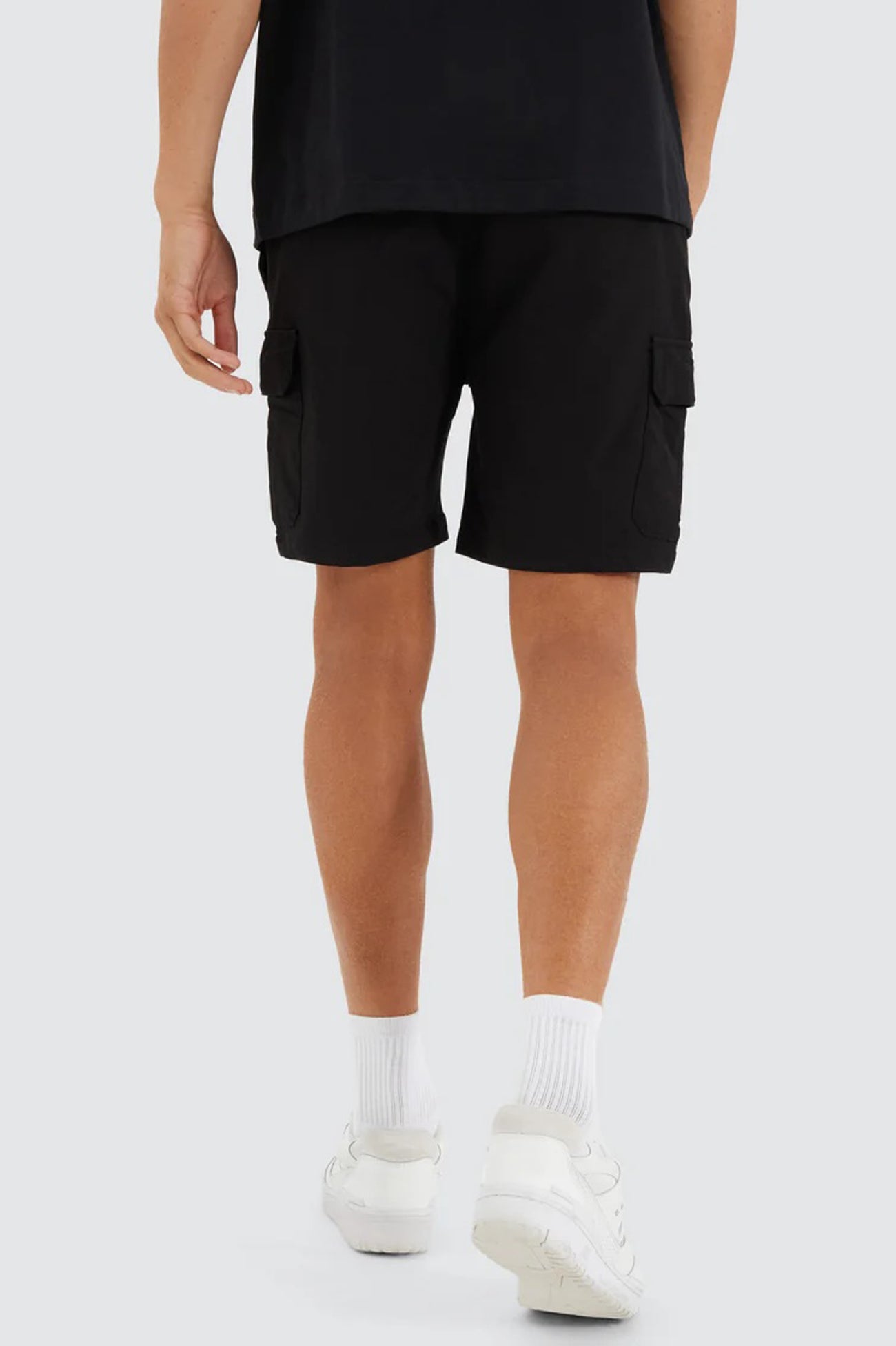 S150 Slim Stretch Cargo Short Black