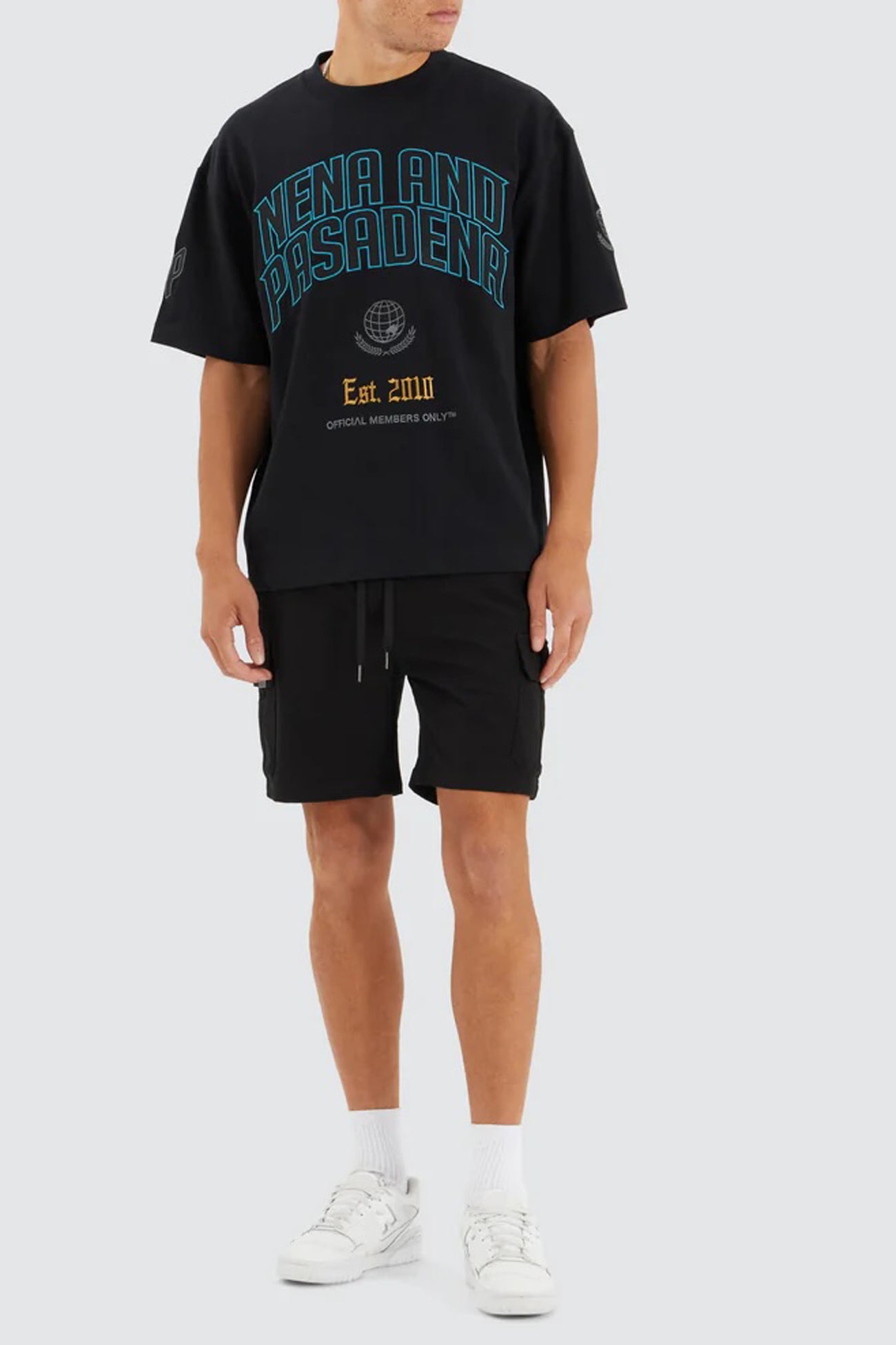 S150 Slim Stretch Cargo Short Black