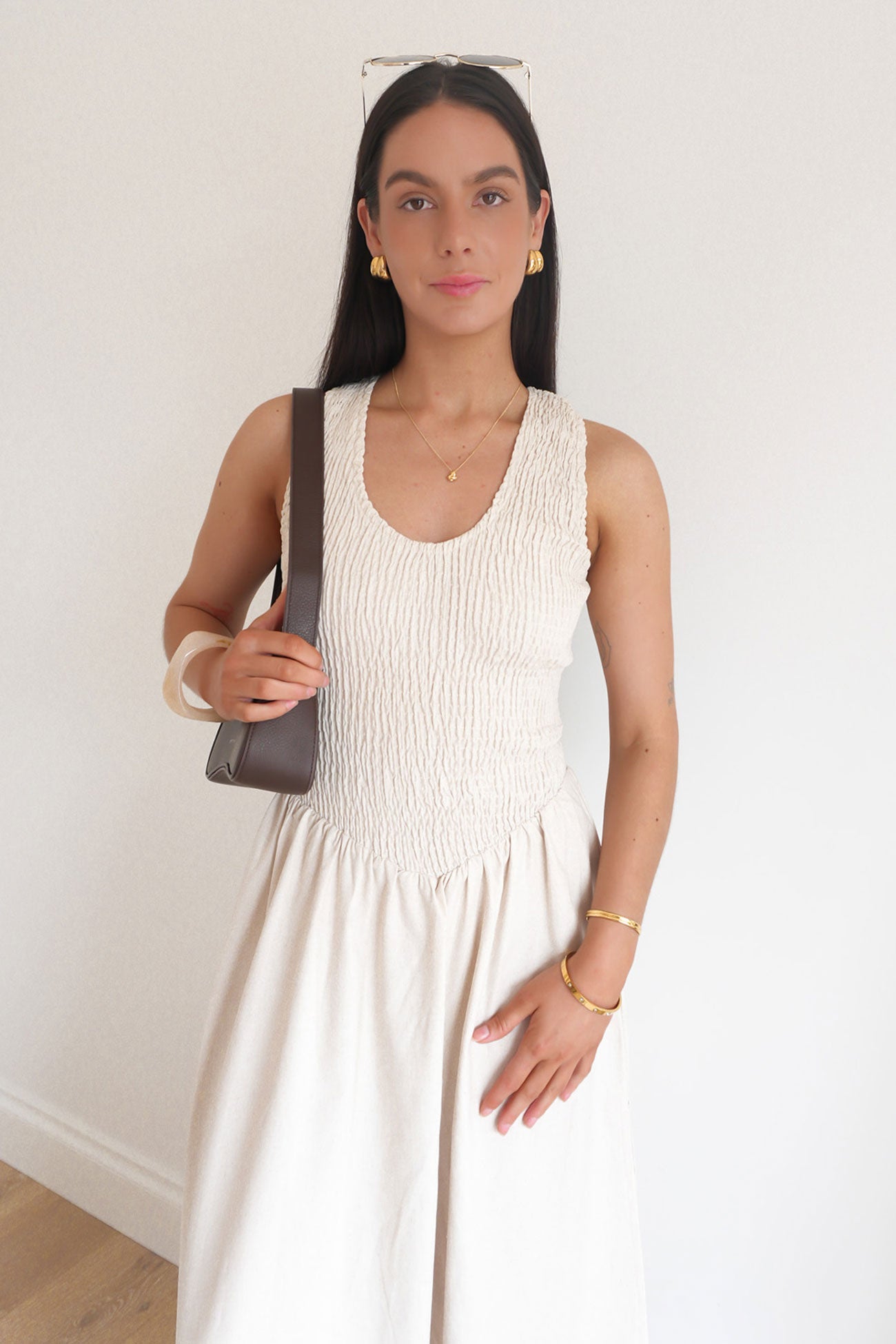 Salome Maxi Dress Beige