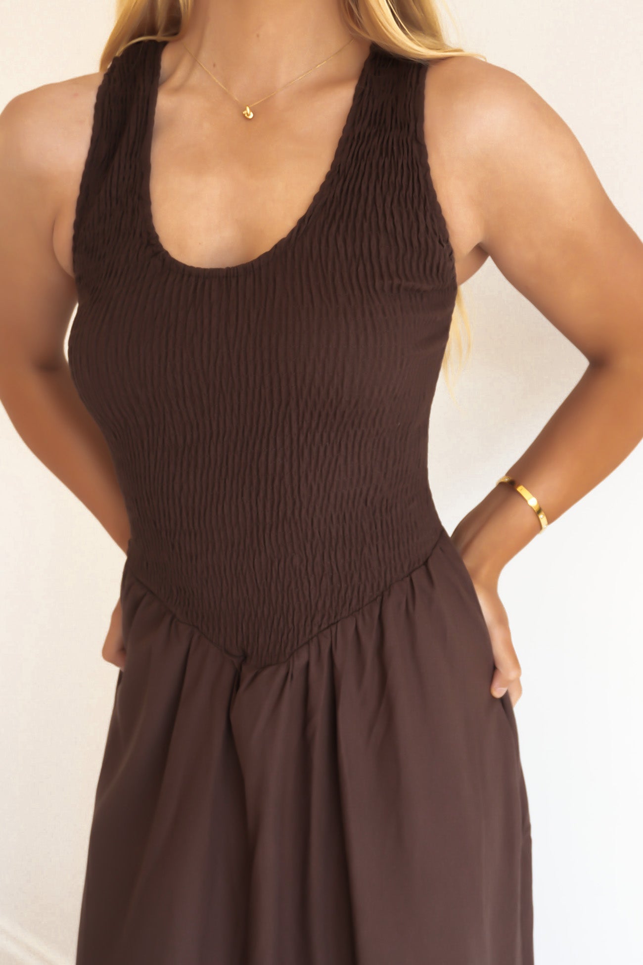 Salome Maxi Dress Chocolate