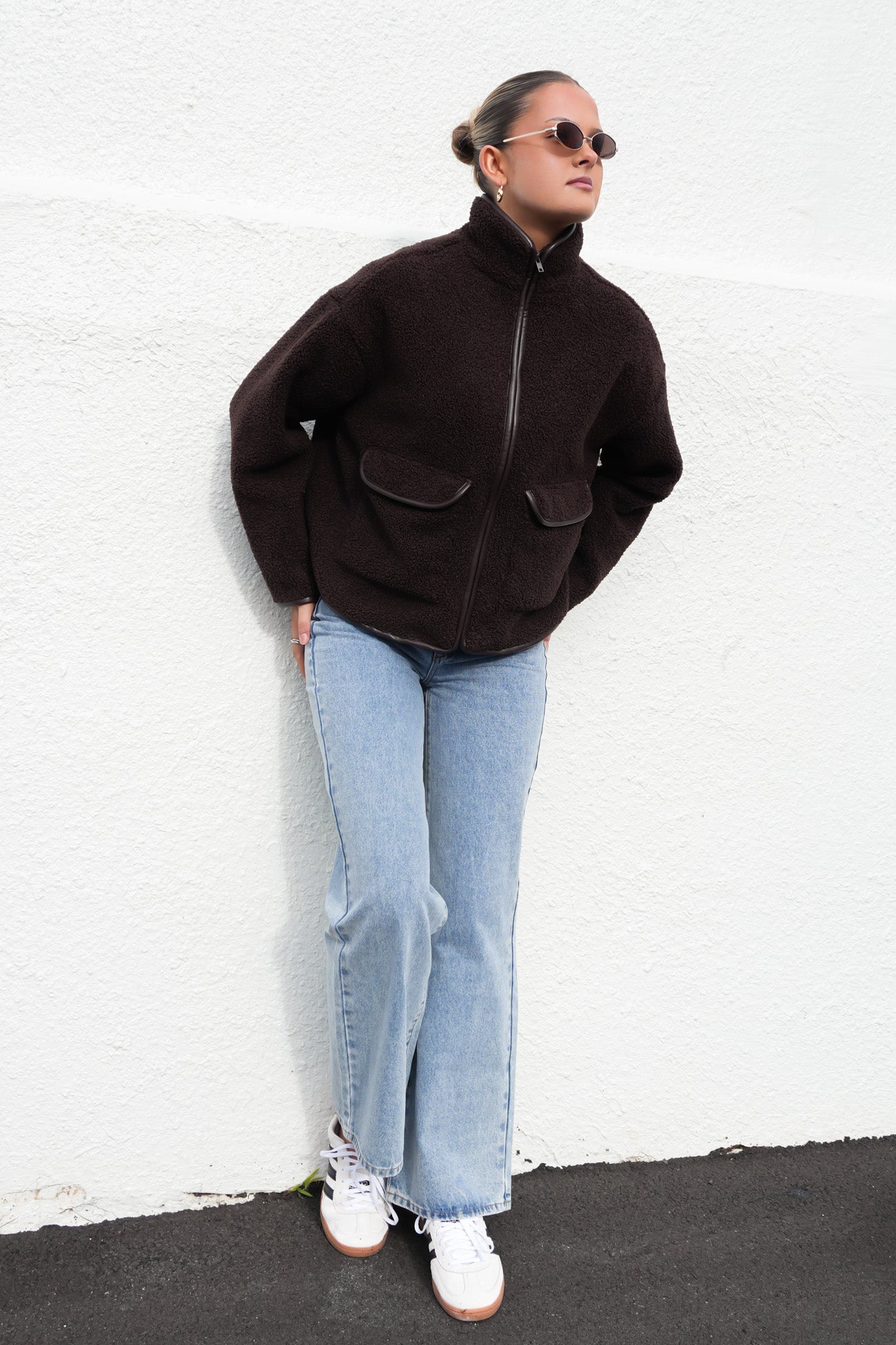 Sandy Sherpa Jacket Chocolate
