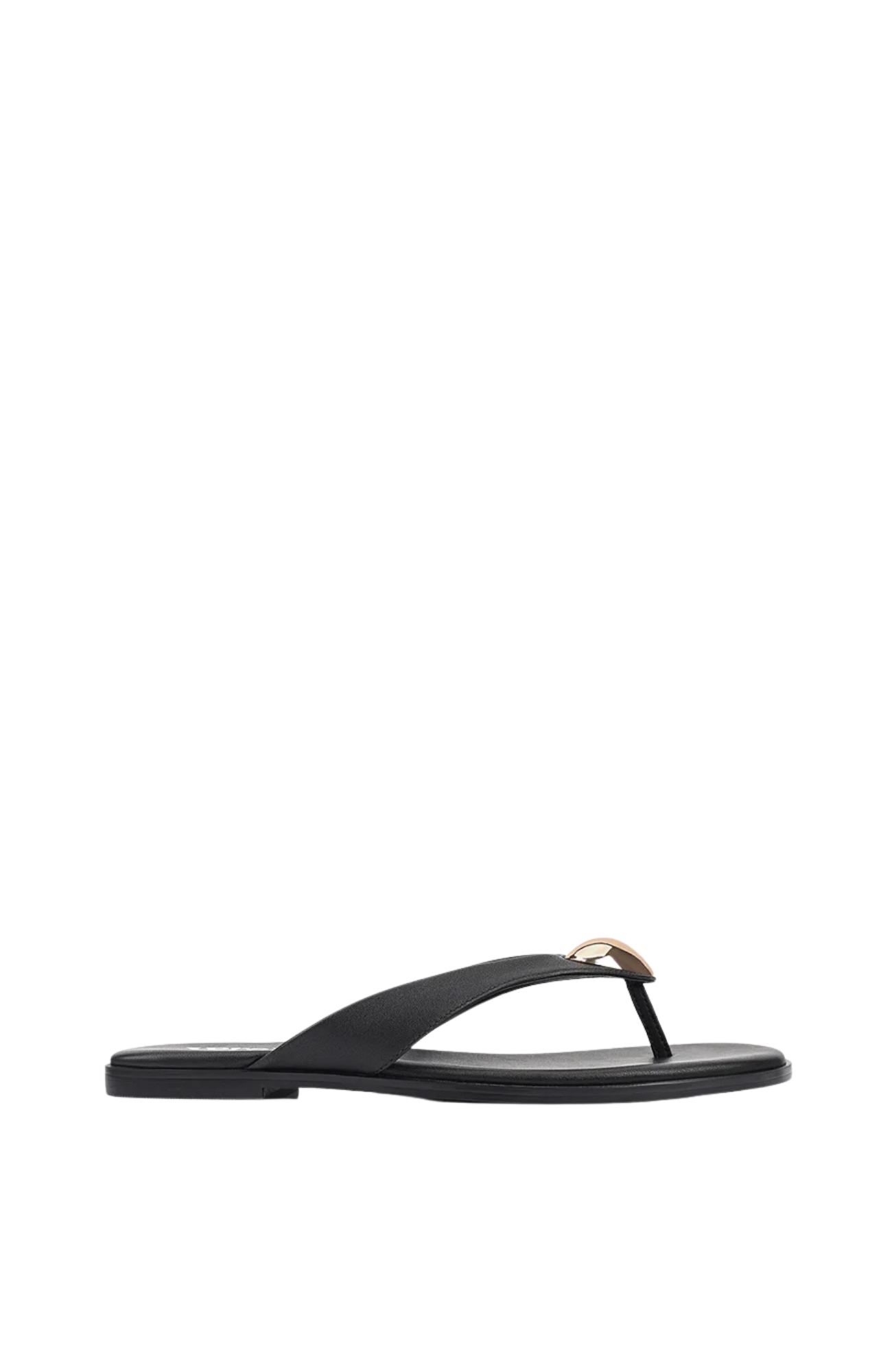 Sara Casual Thongs Black