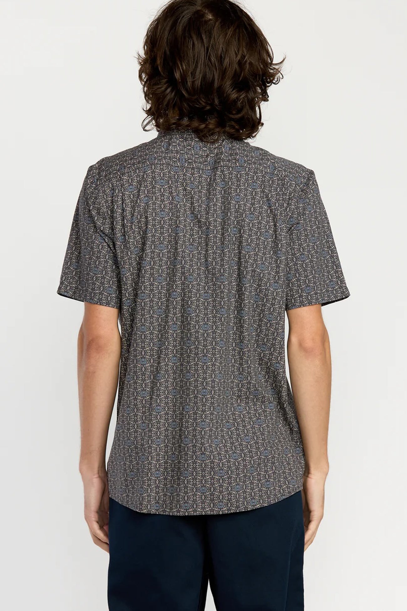Scaler Stone Woven Short Sleeve Shirt Moonbeam