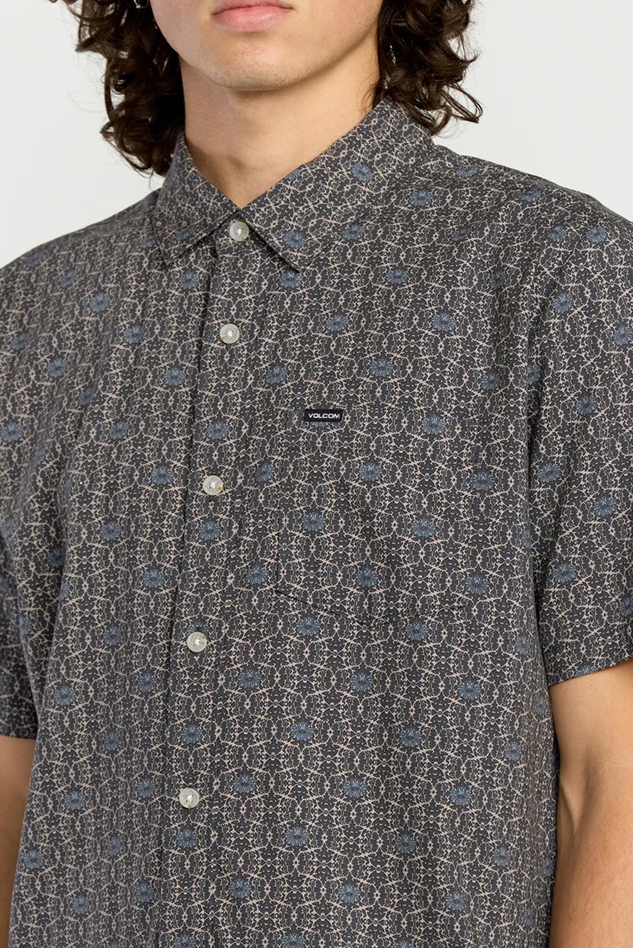 Scaler Stone Woven Short Sleeve Shirt Moonbeam