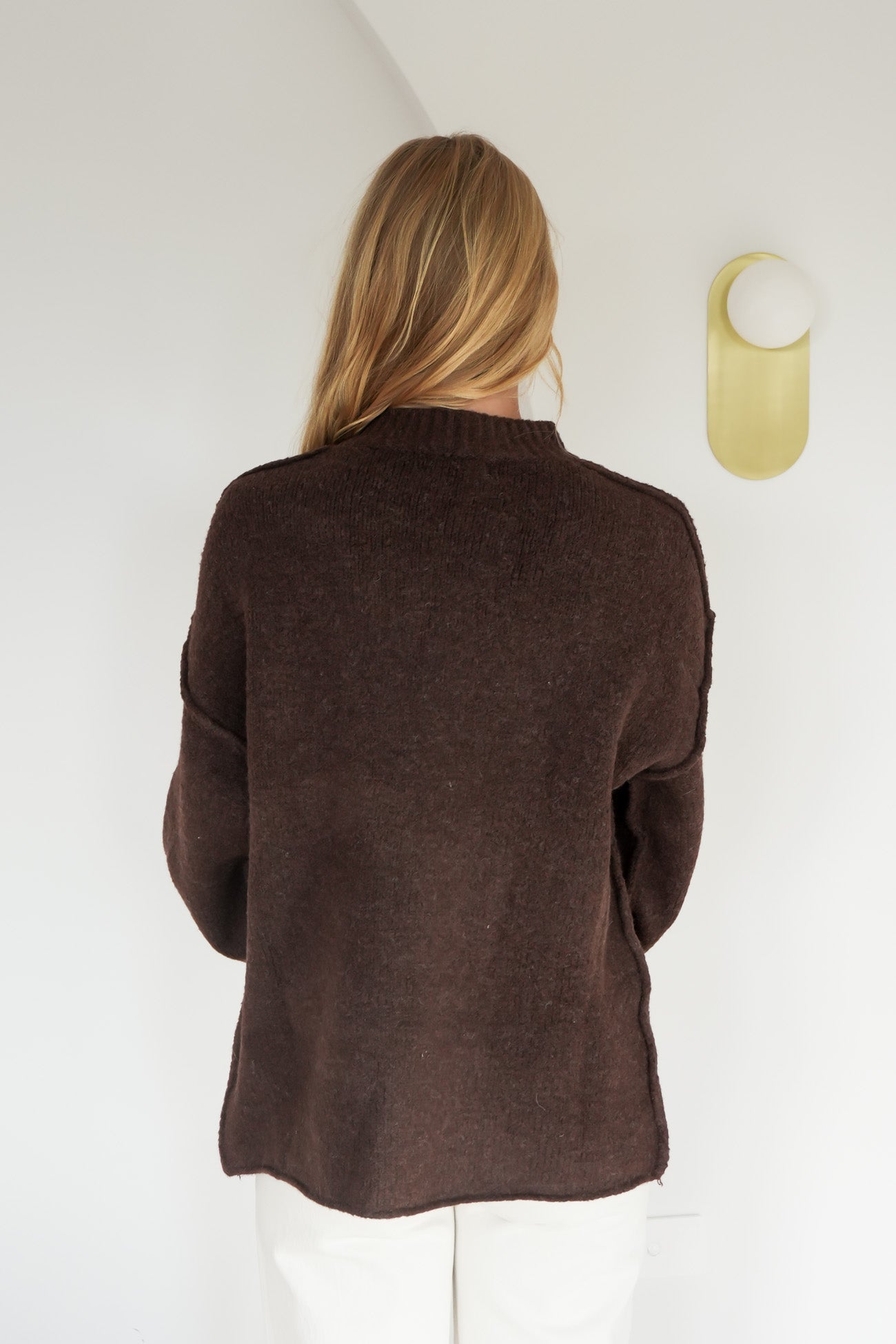 Scarlet Knit Jumper Chocolate