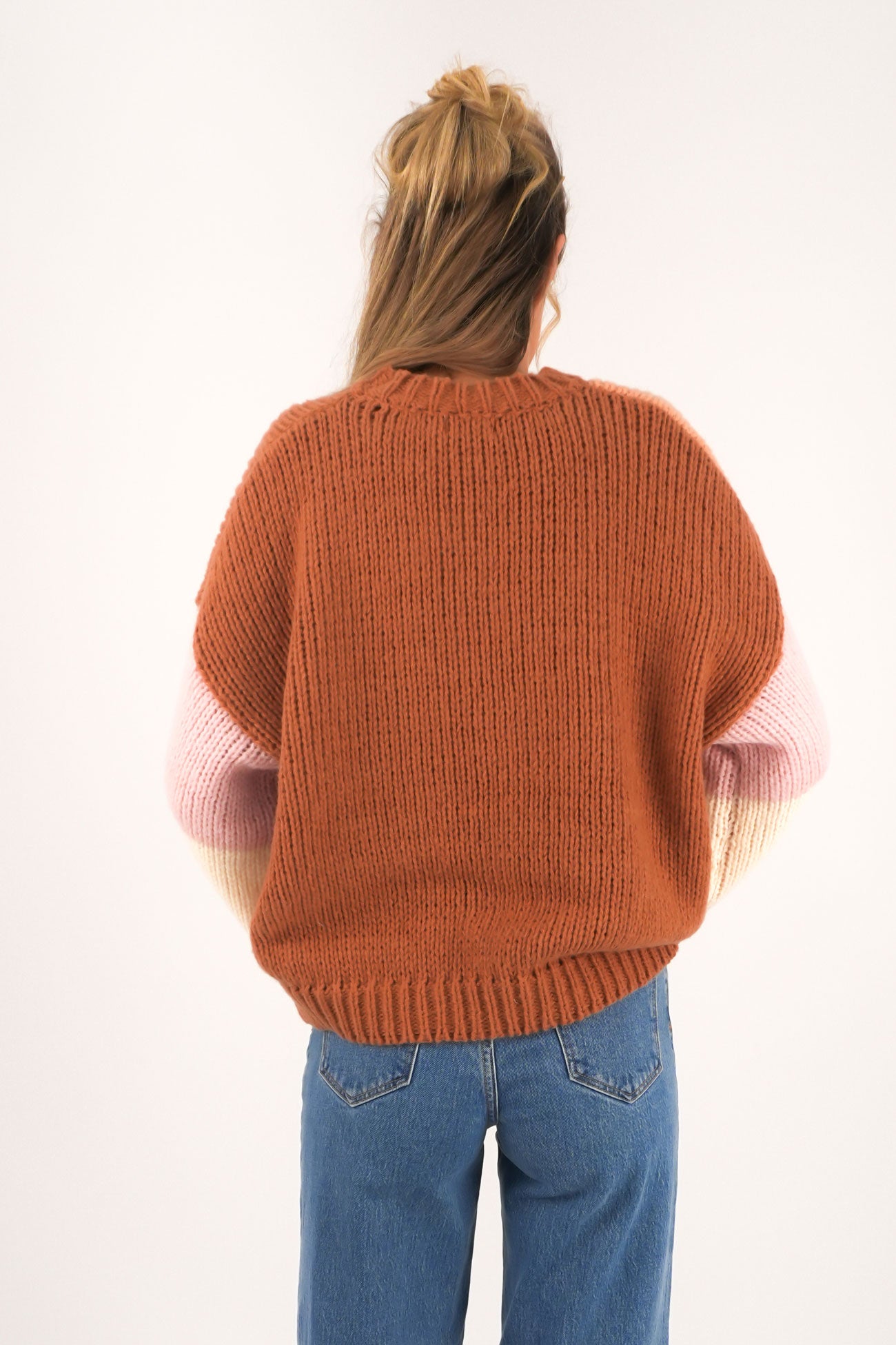 Selby Knit Jumper Tan Blush