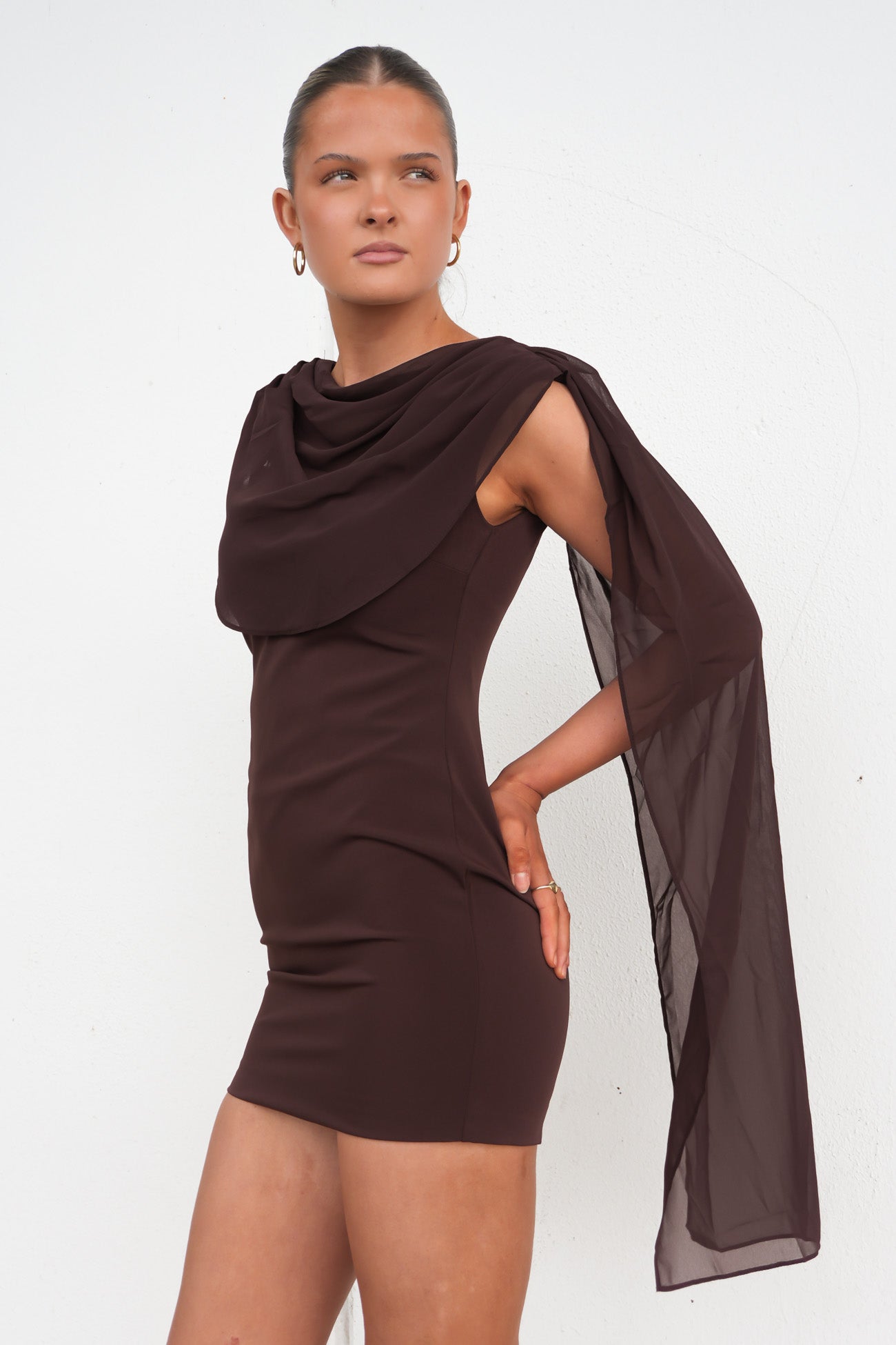 Shantala Mini Dress Chocolate