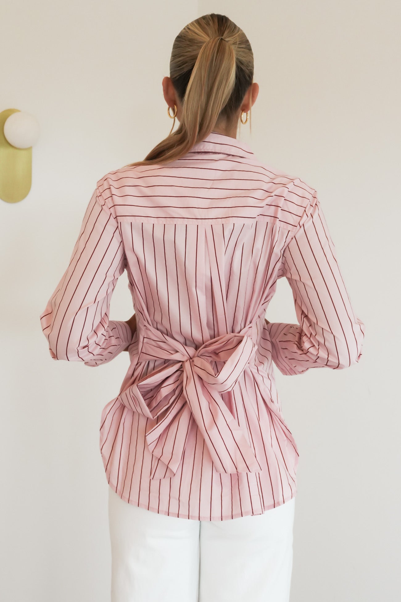 Shayla Shirt Pink Stripe