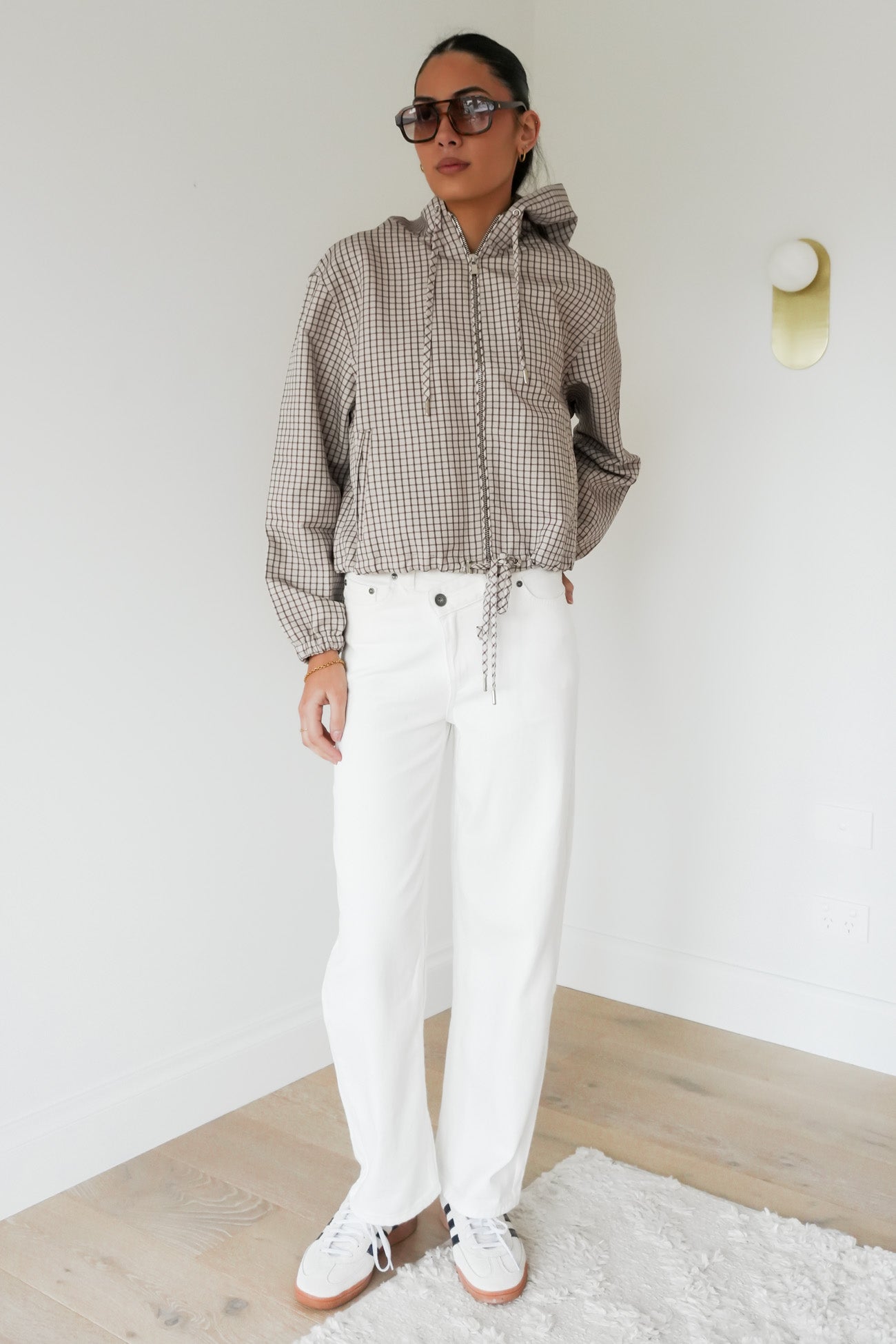 Shelley Jacket Beige Check