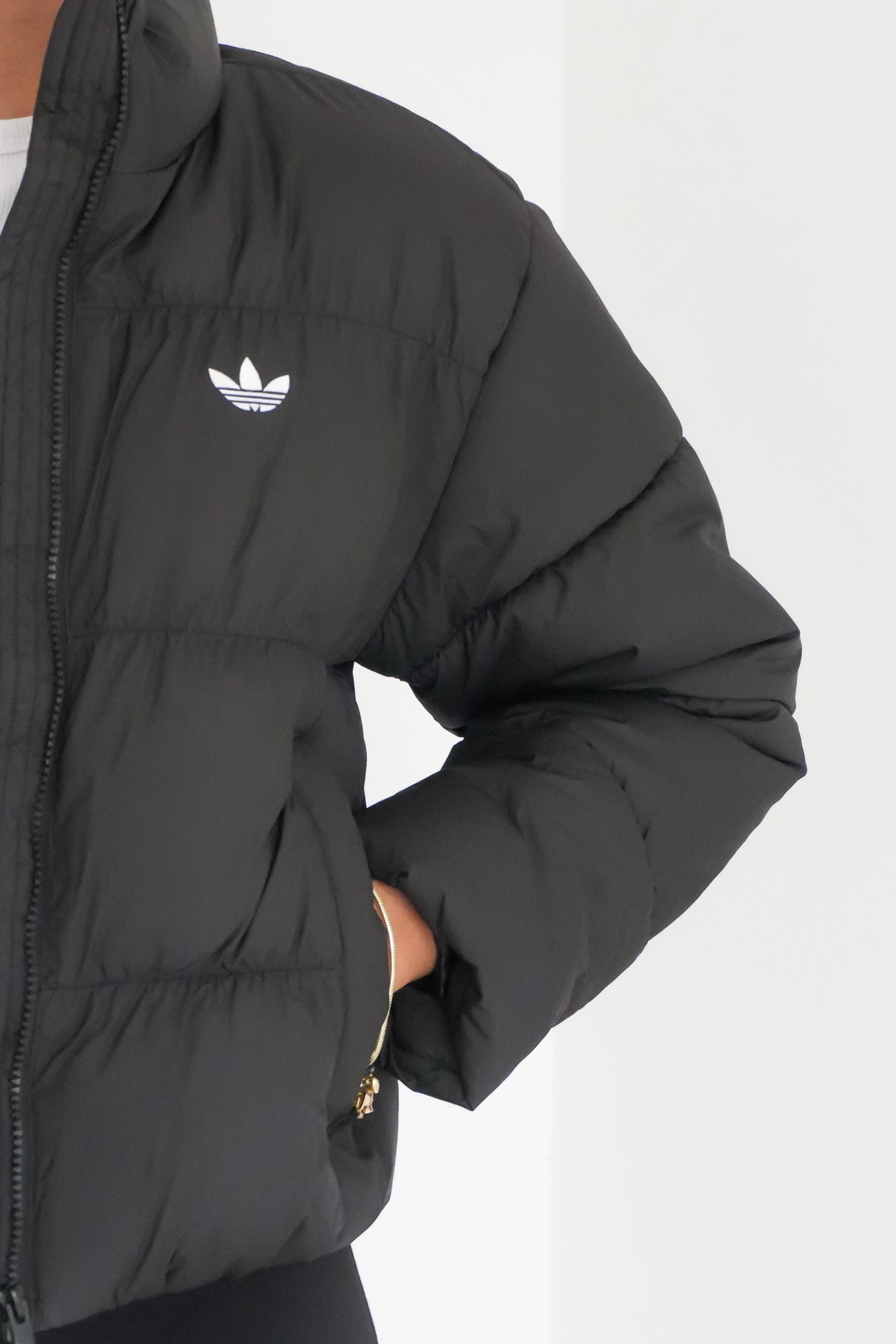 Short Padded Jacket Black