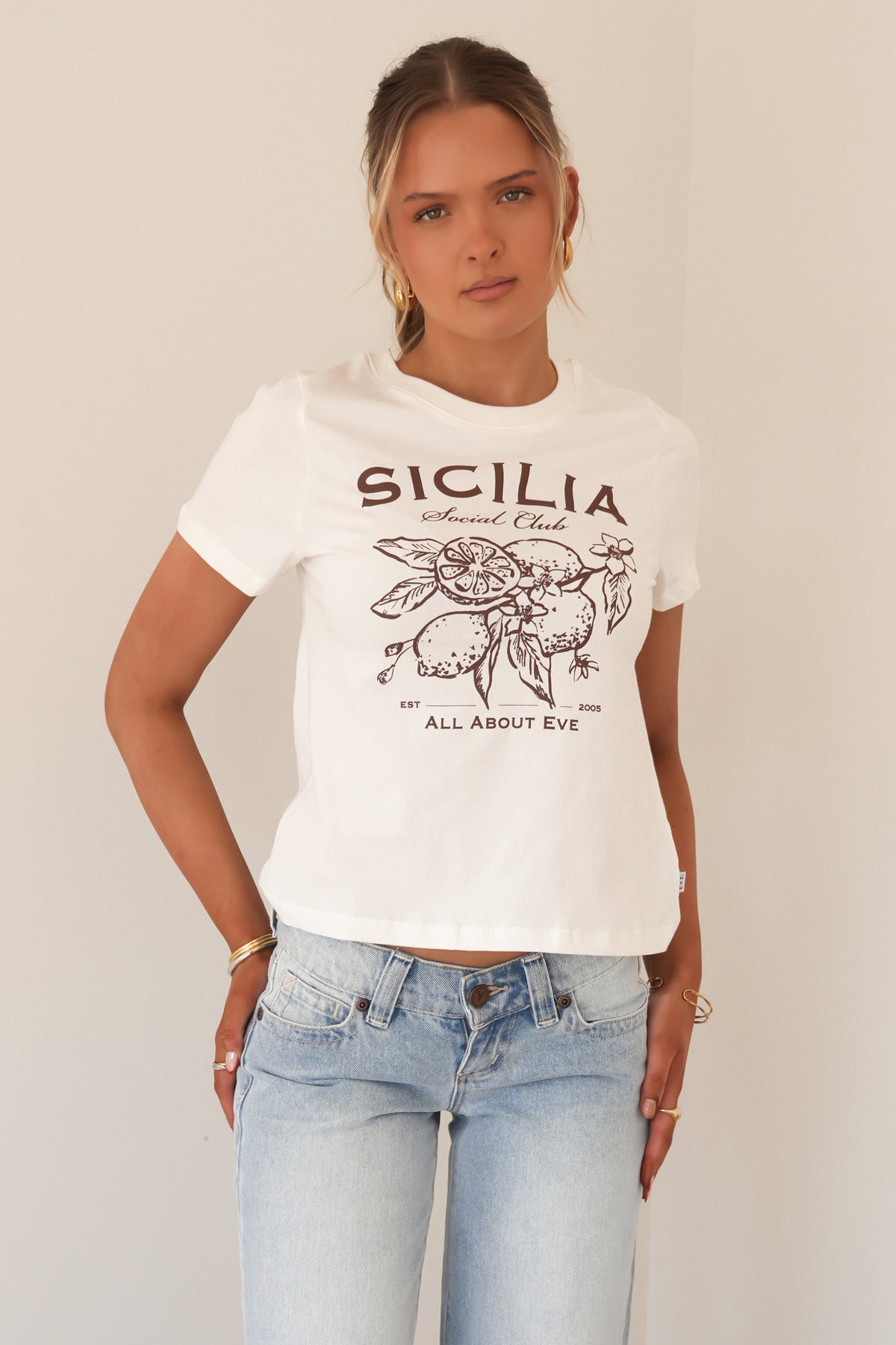 Sicilia Regular Tee Vintage White