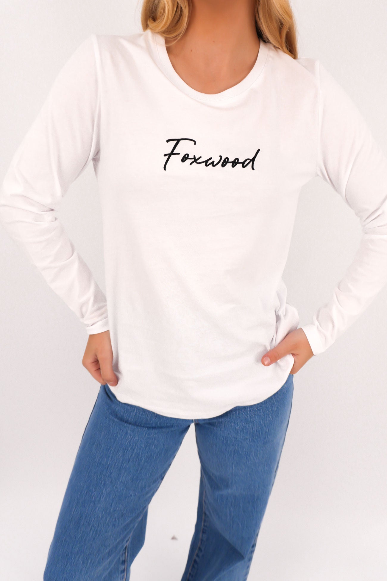Signature Long Sleeve Tee White
