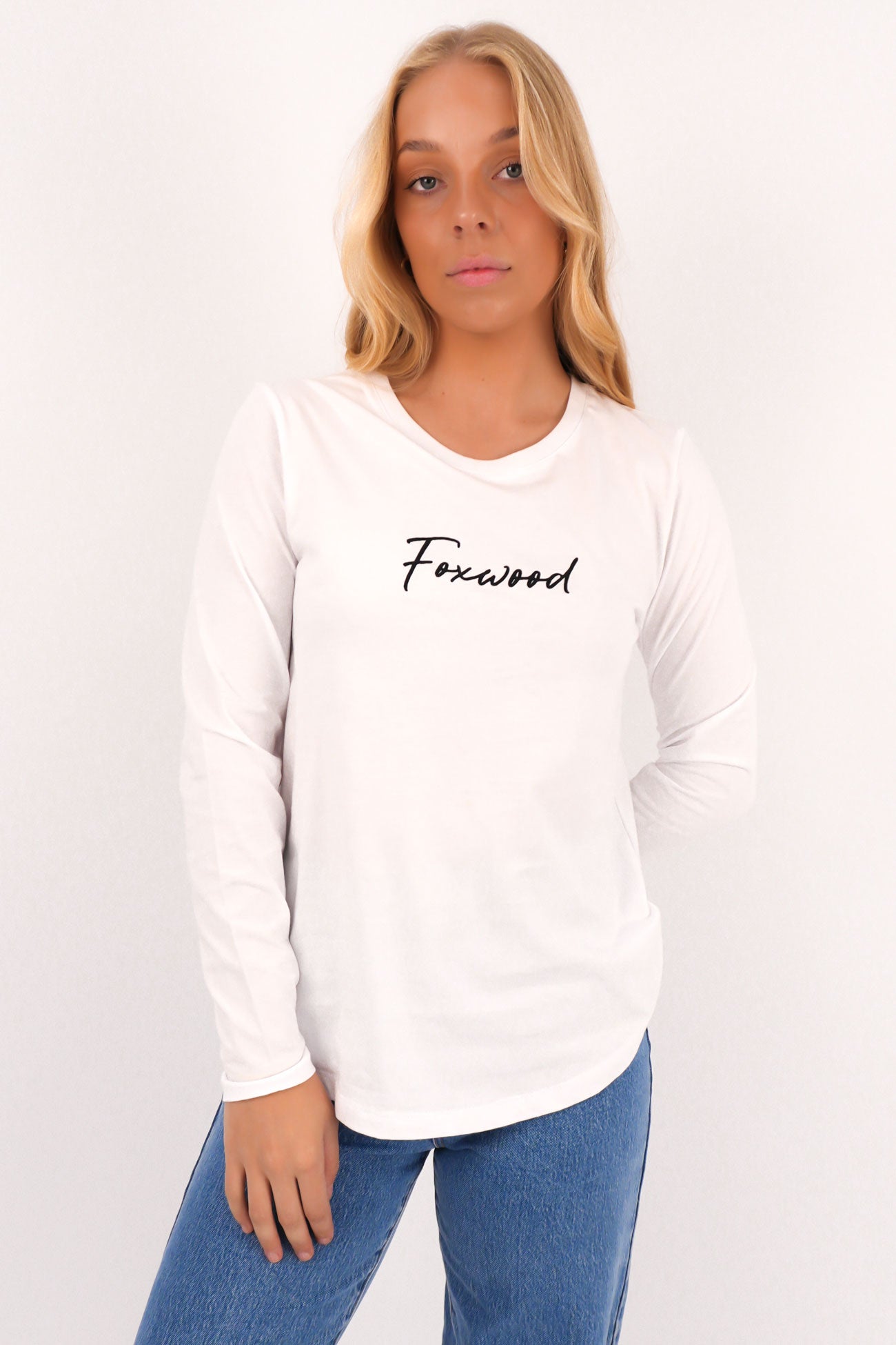 Signature Long Sleeve Tee White