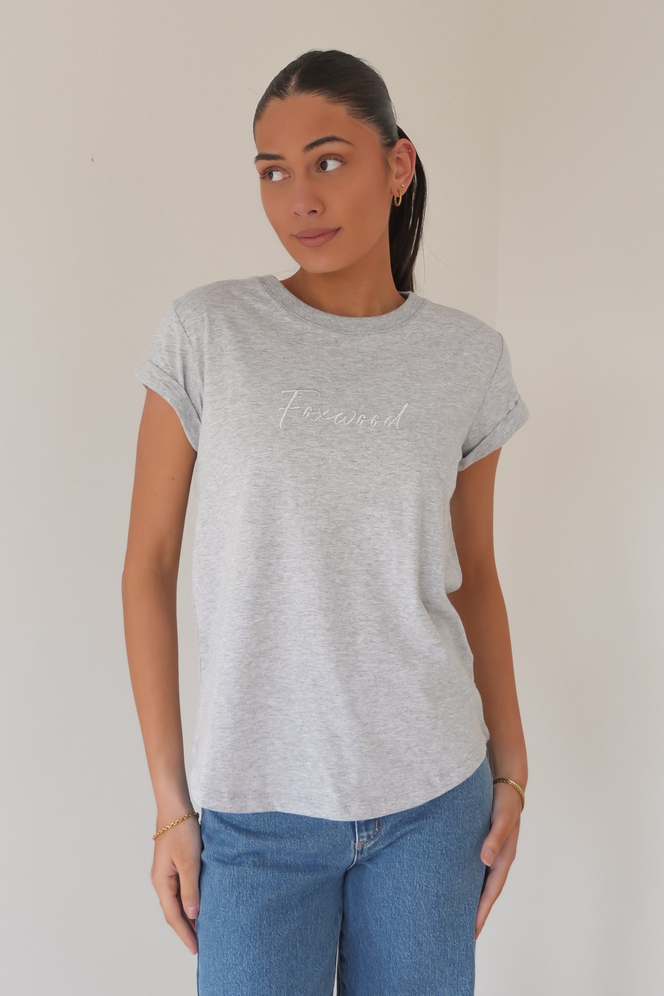 Signature Tee Grey Marle