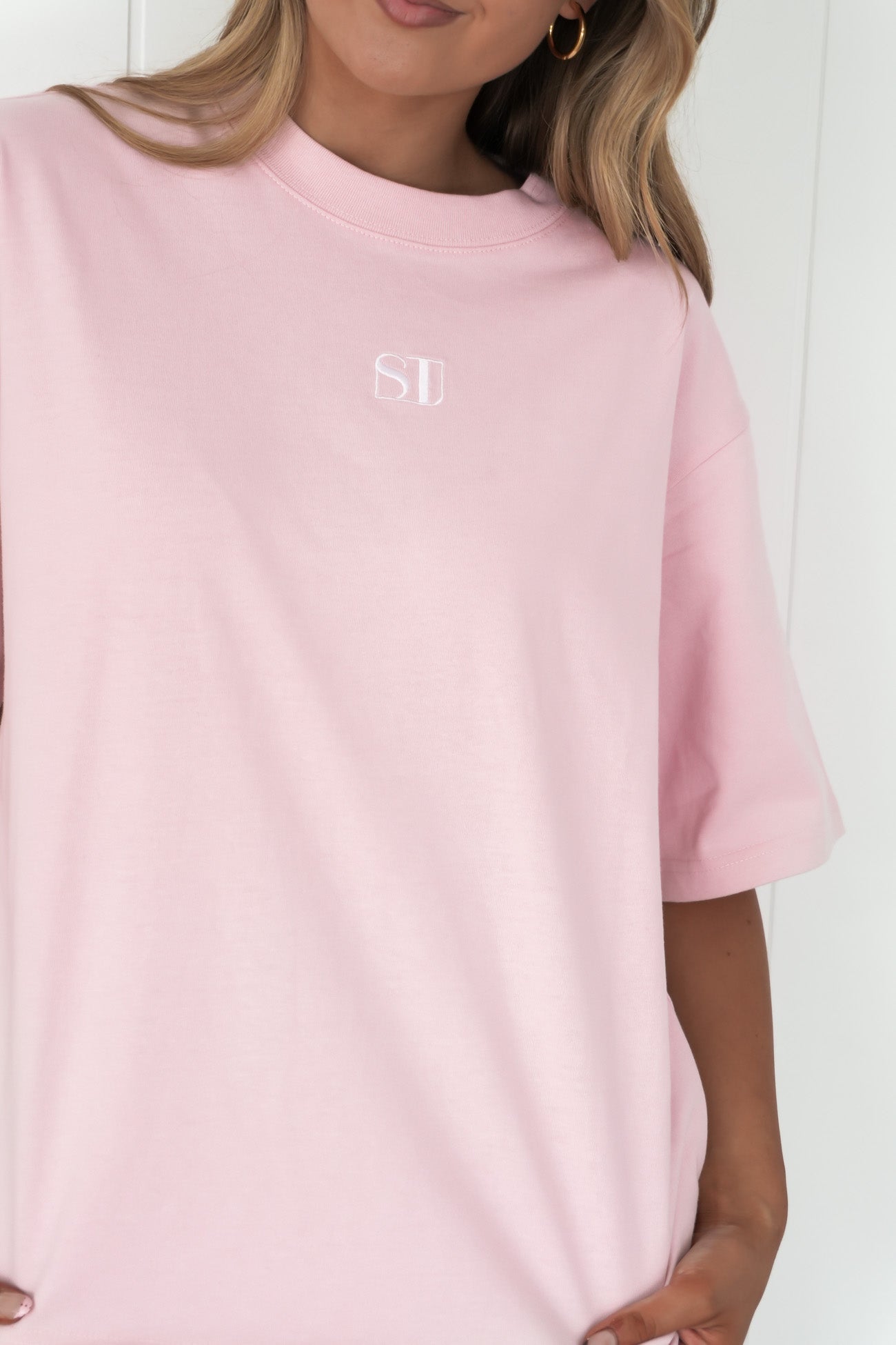 Silent Luxe Tee Pale Pink