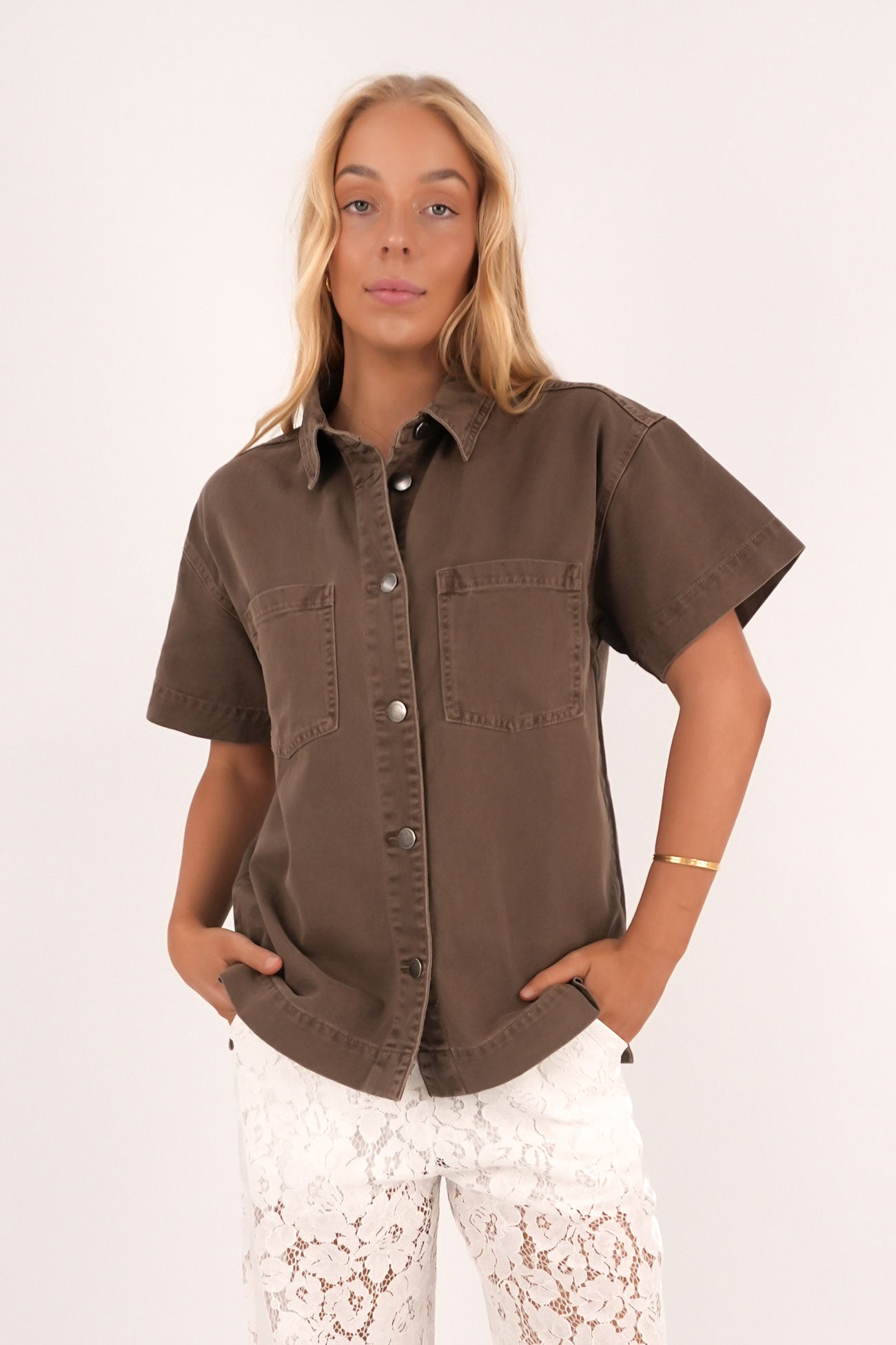 Simi Denim Shirt Cocoa