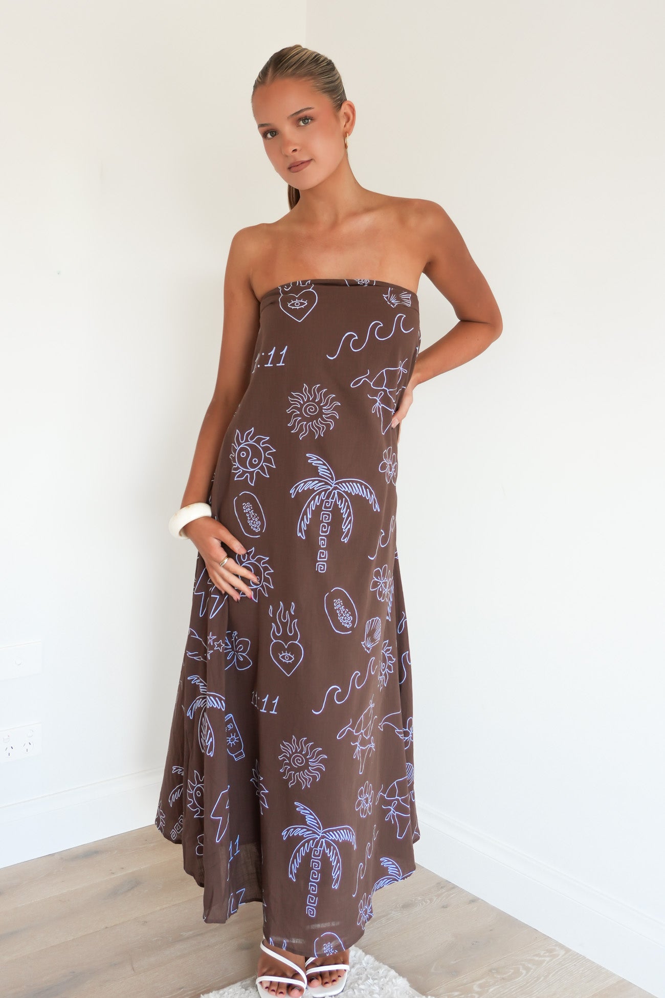 Sloane Maxi Dress Chocolate Angel Numbers