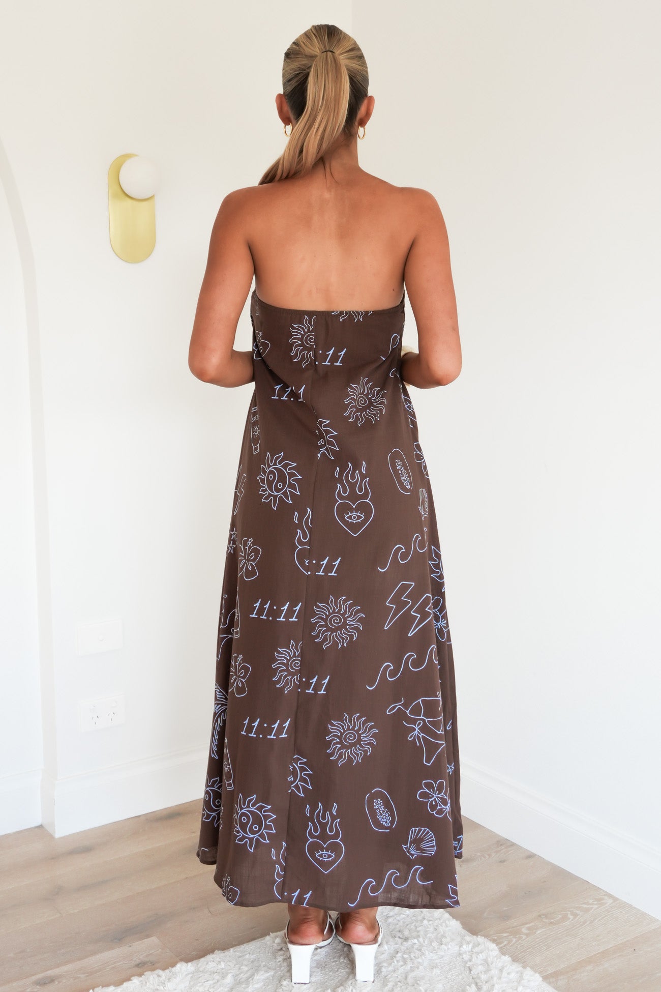 Sloane Maxi Dress Chocolate Angel Numbers