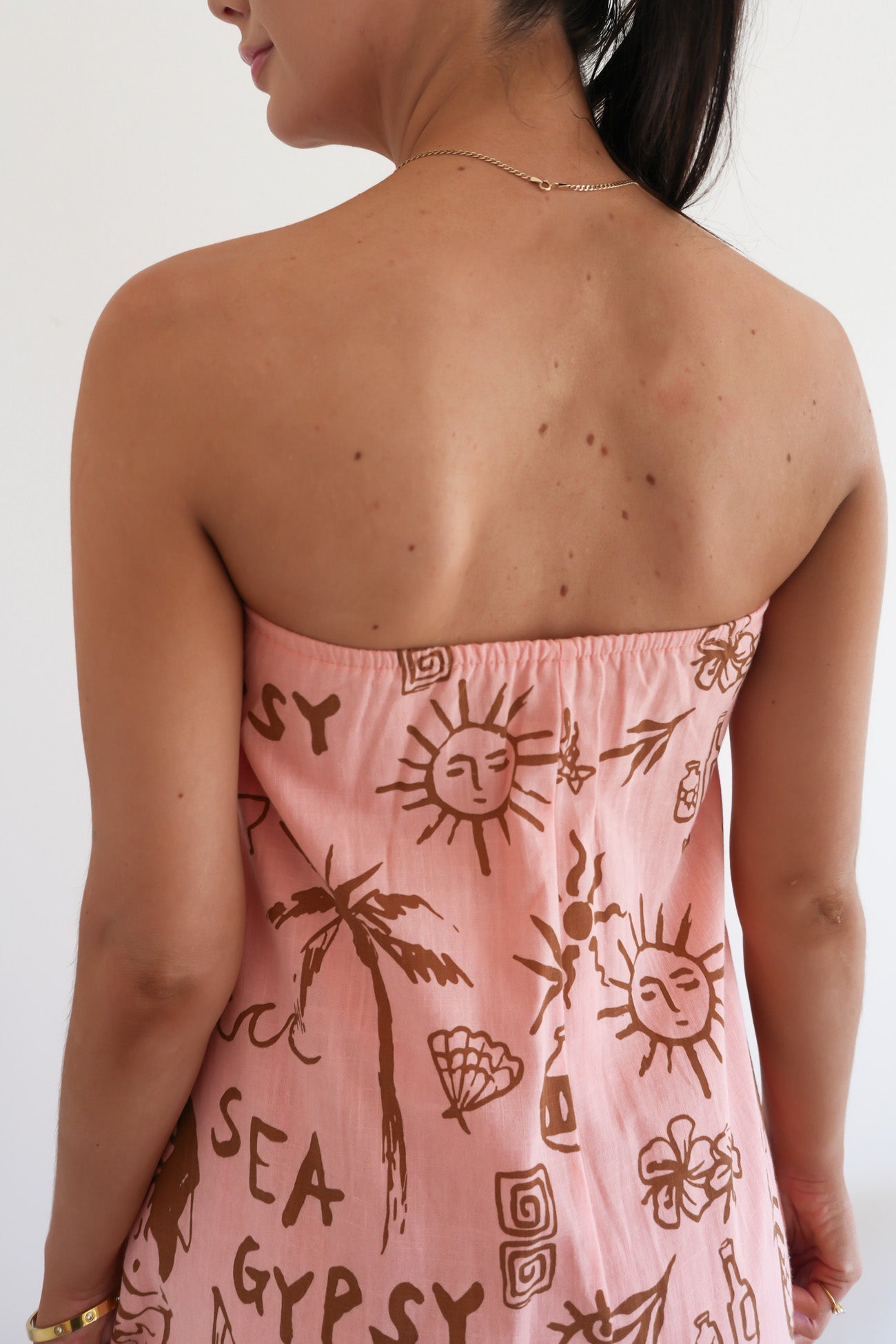 Sloane Maxi Dress Peach Sea Gypsy