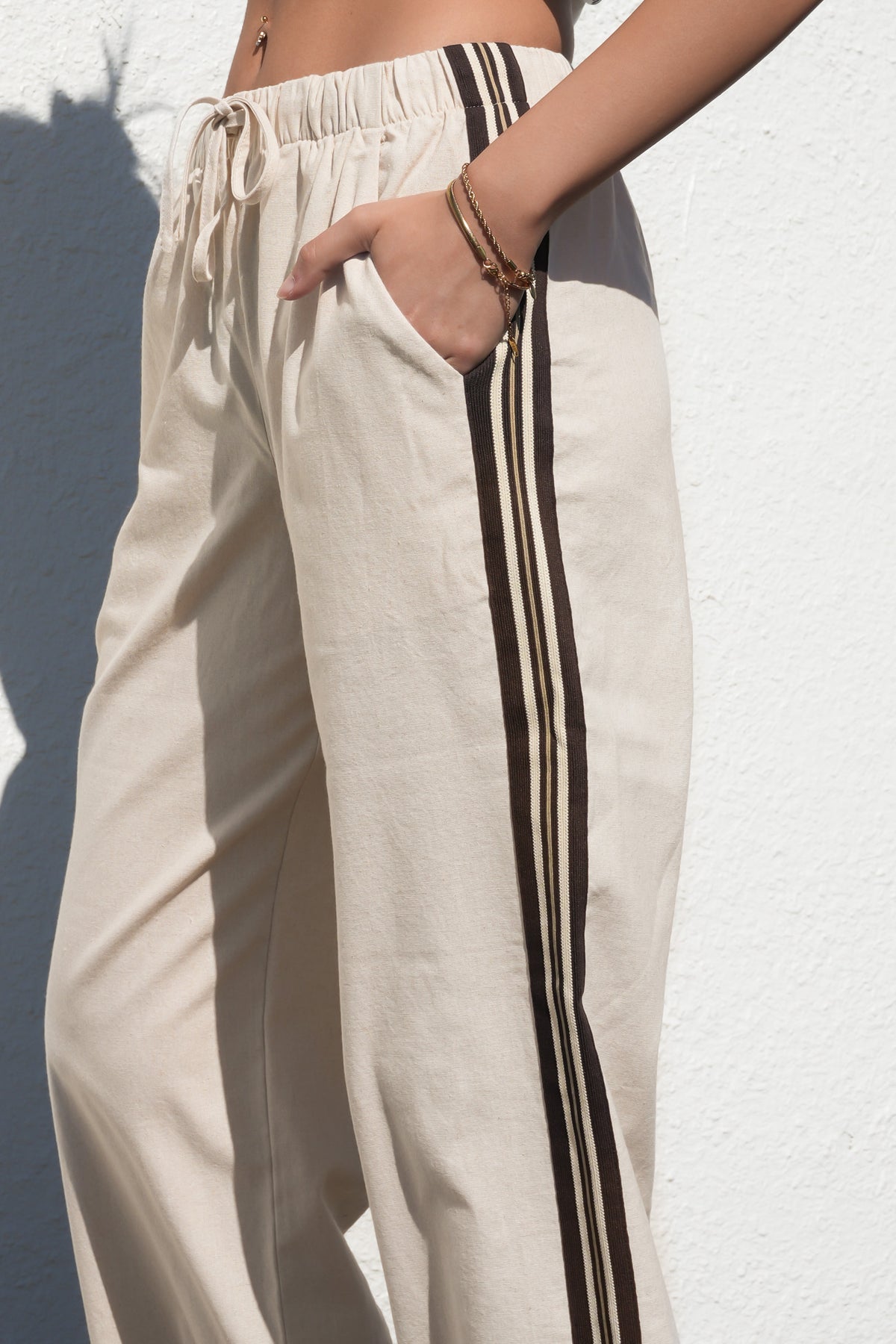 Sloane Trim Pant Natural