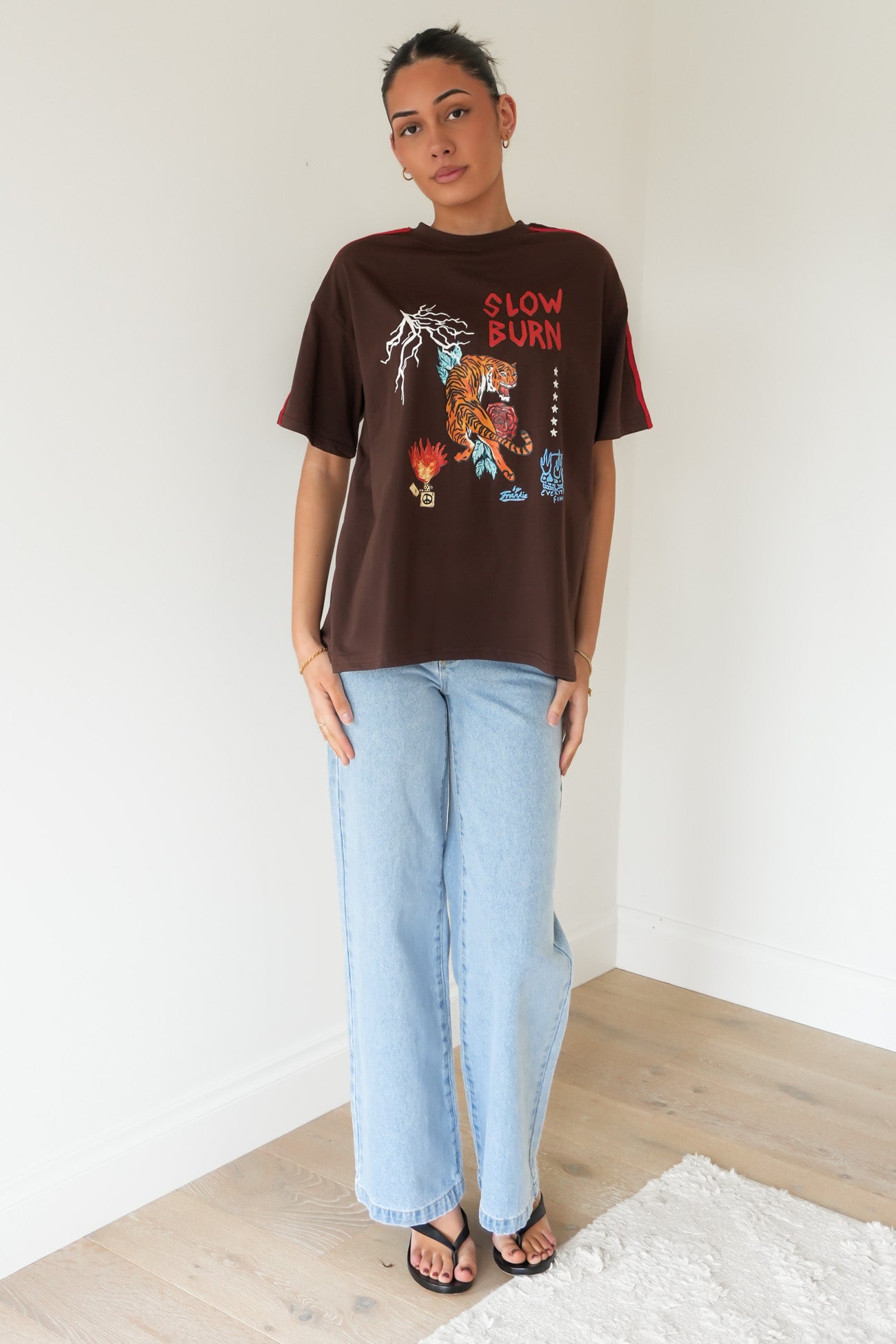 Slow Burn Tee Chocolate