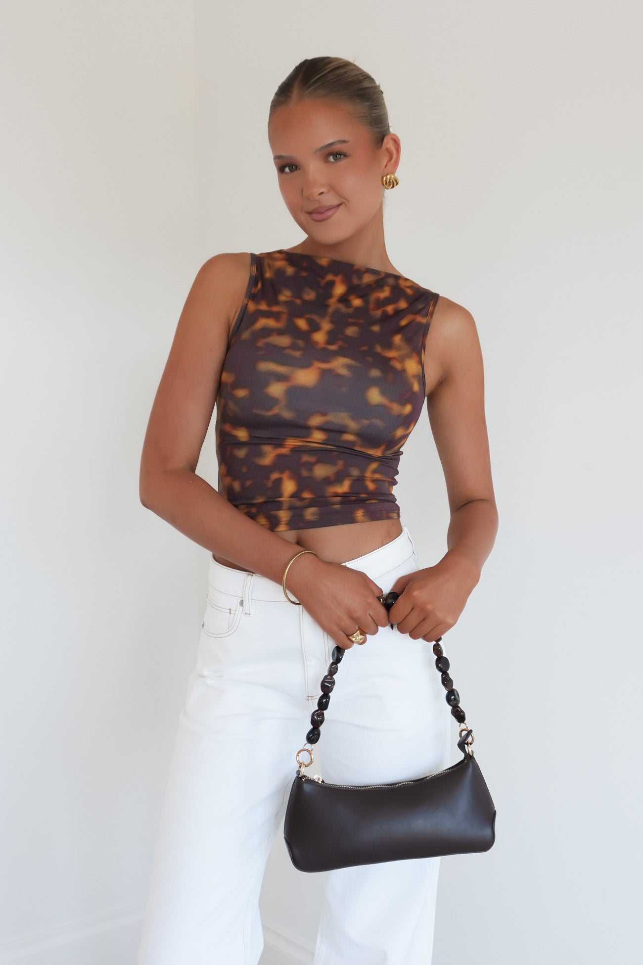 Smokeform Tank Burnished Gold