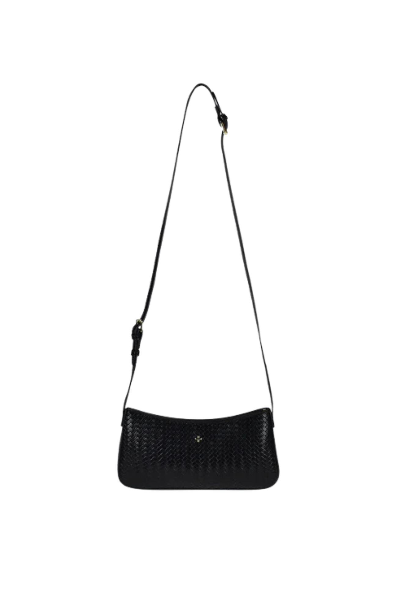 Smooch Bag Black Weave Gold