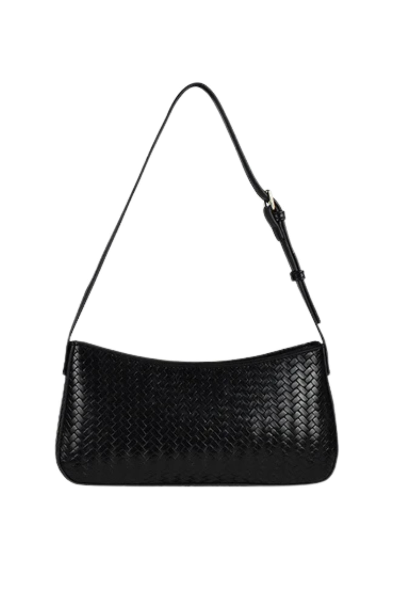 Smooch Bag Black Weave Gold