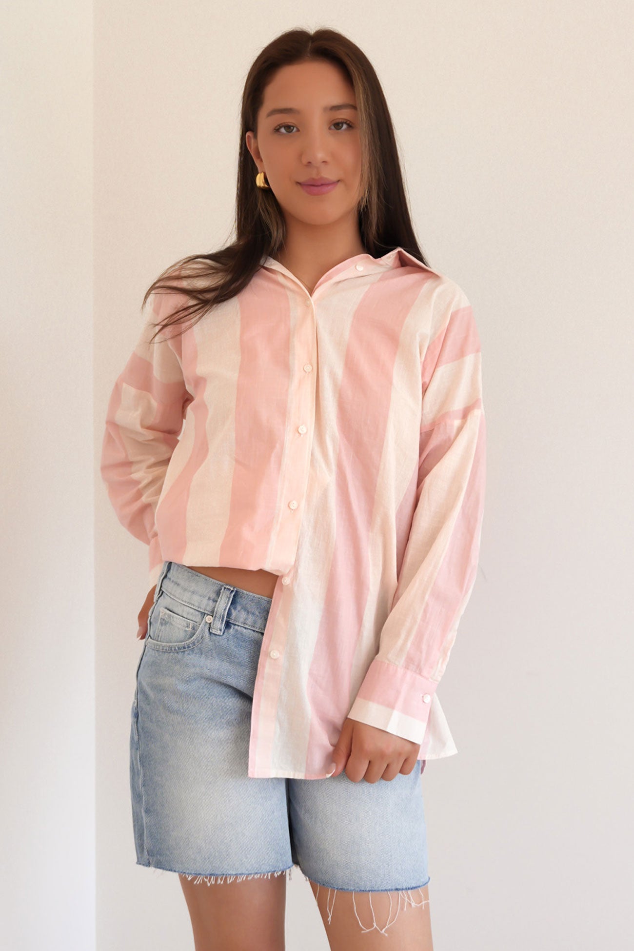 Sofia Shirt Pink Stripe