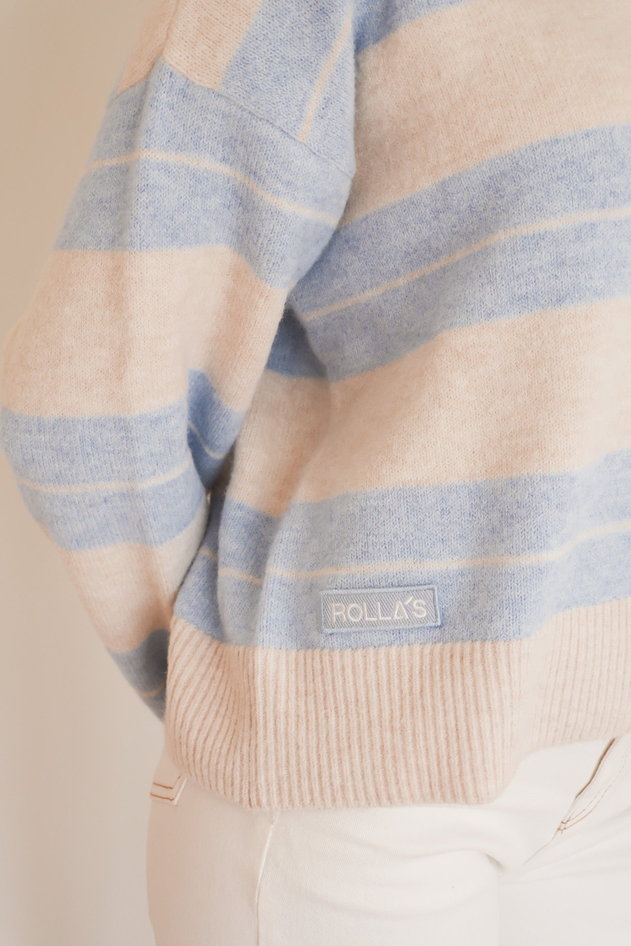 Sofia Stripe Polo Soft Blue