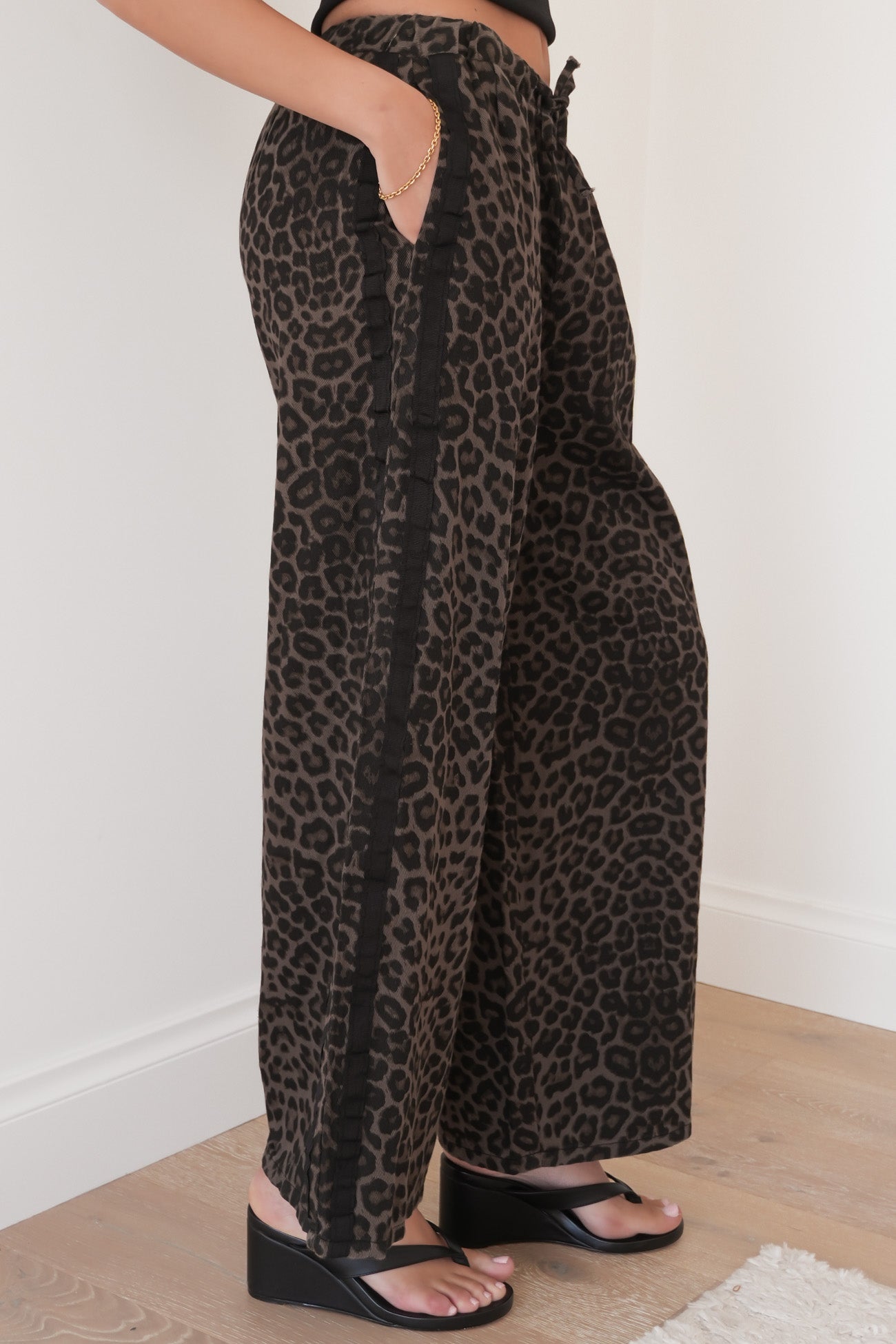 Sora Denim Pant Leopard