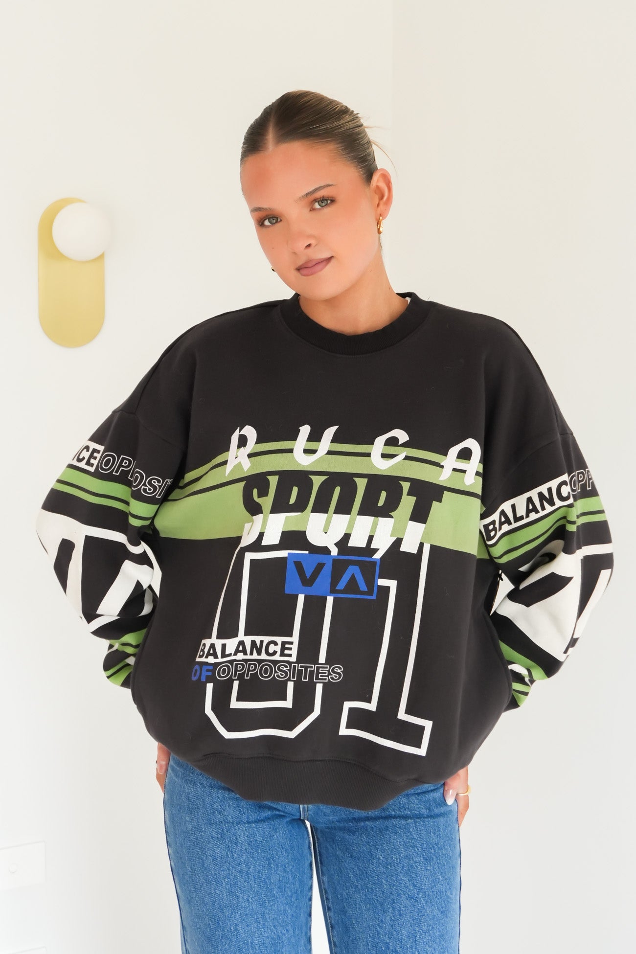 Sport Pullover Washed Black