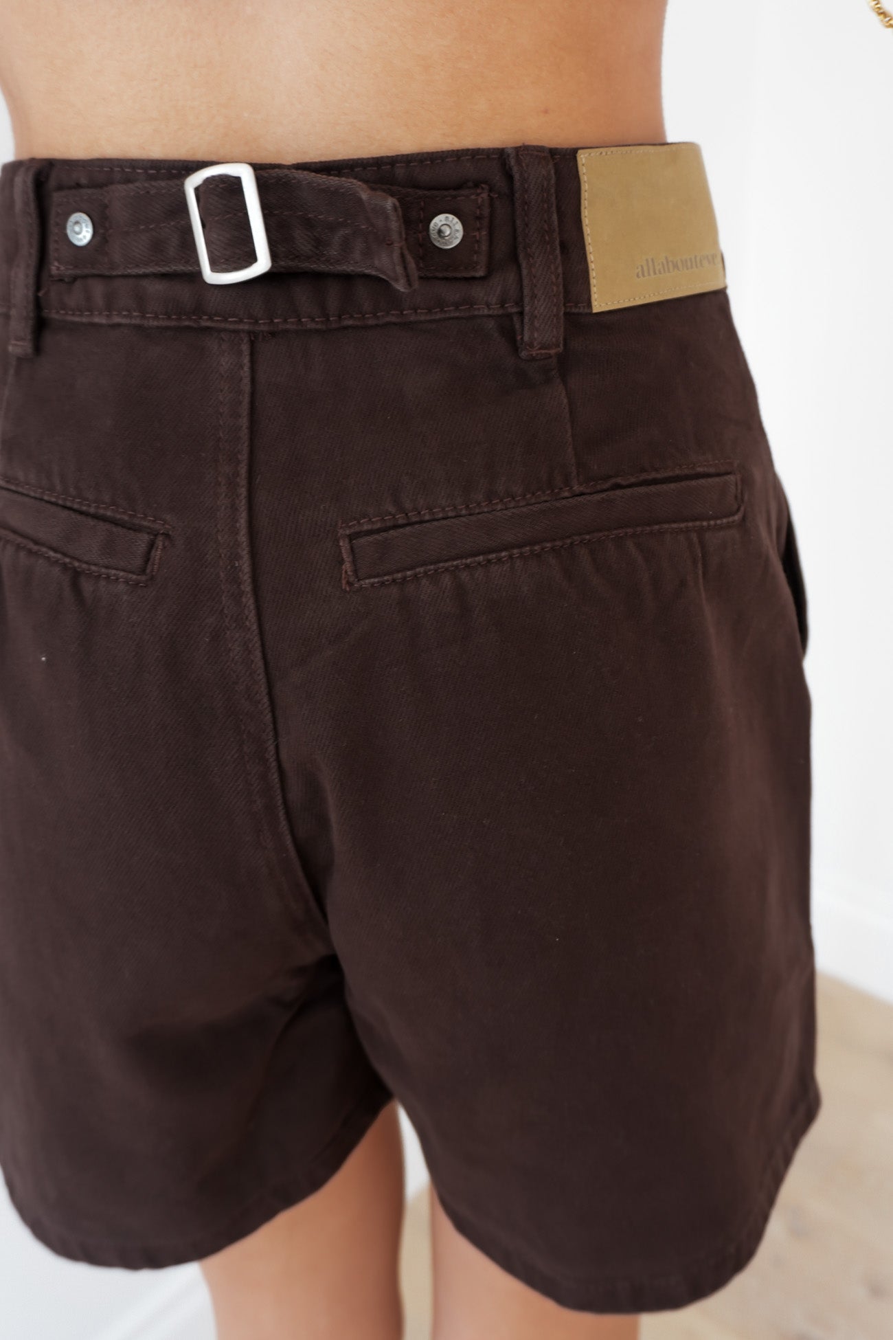 Stevie Denim Short Brown