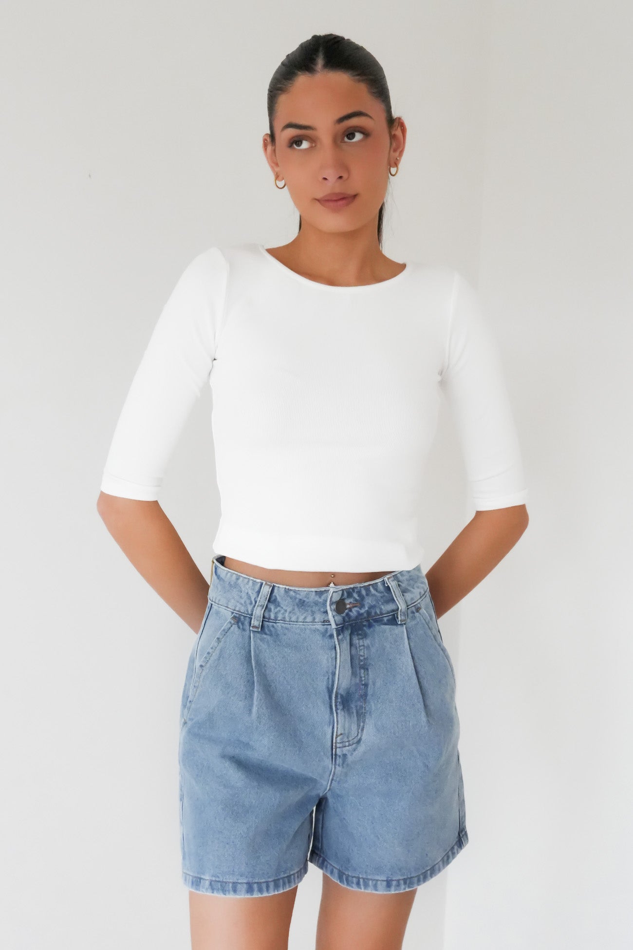 Stevie Denim Short Light Blue