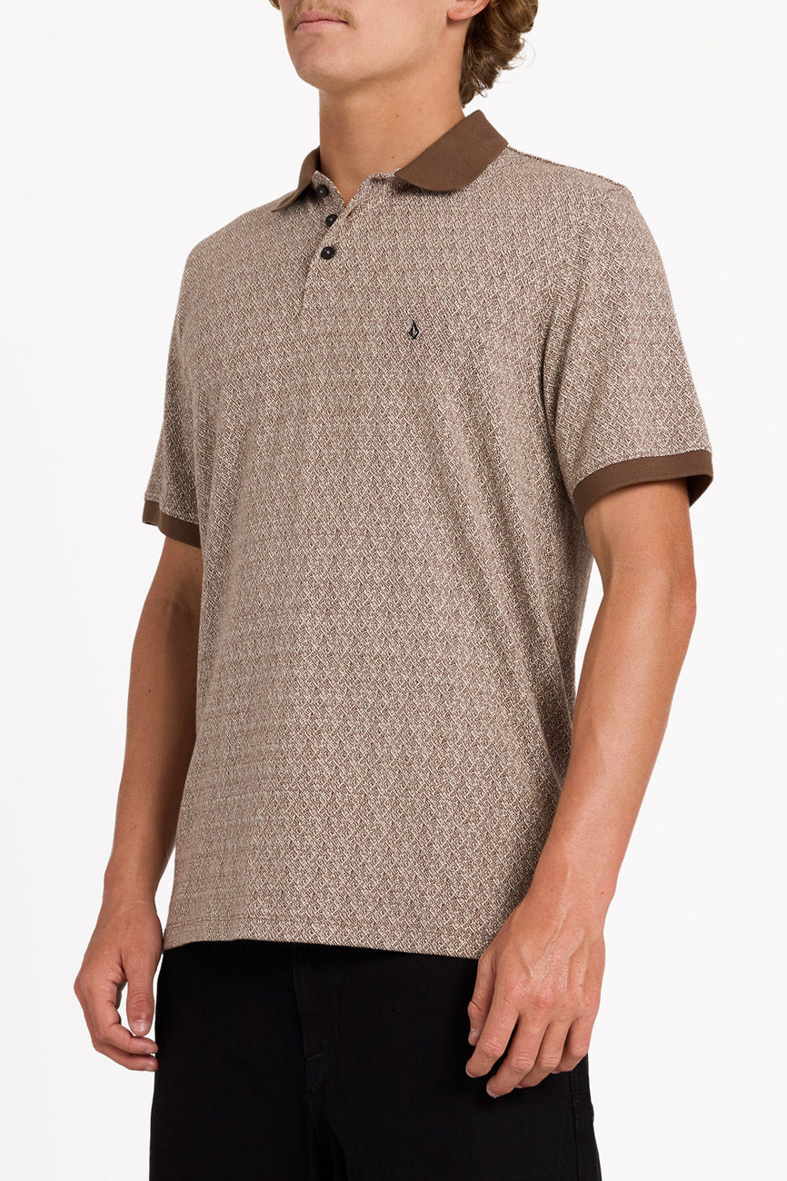 Stonelord Short Sleeve Polo Brown Stone