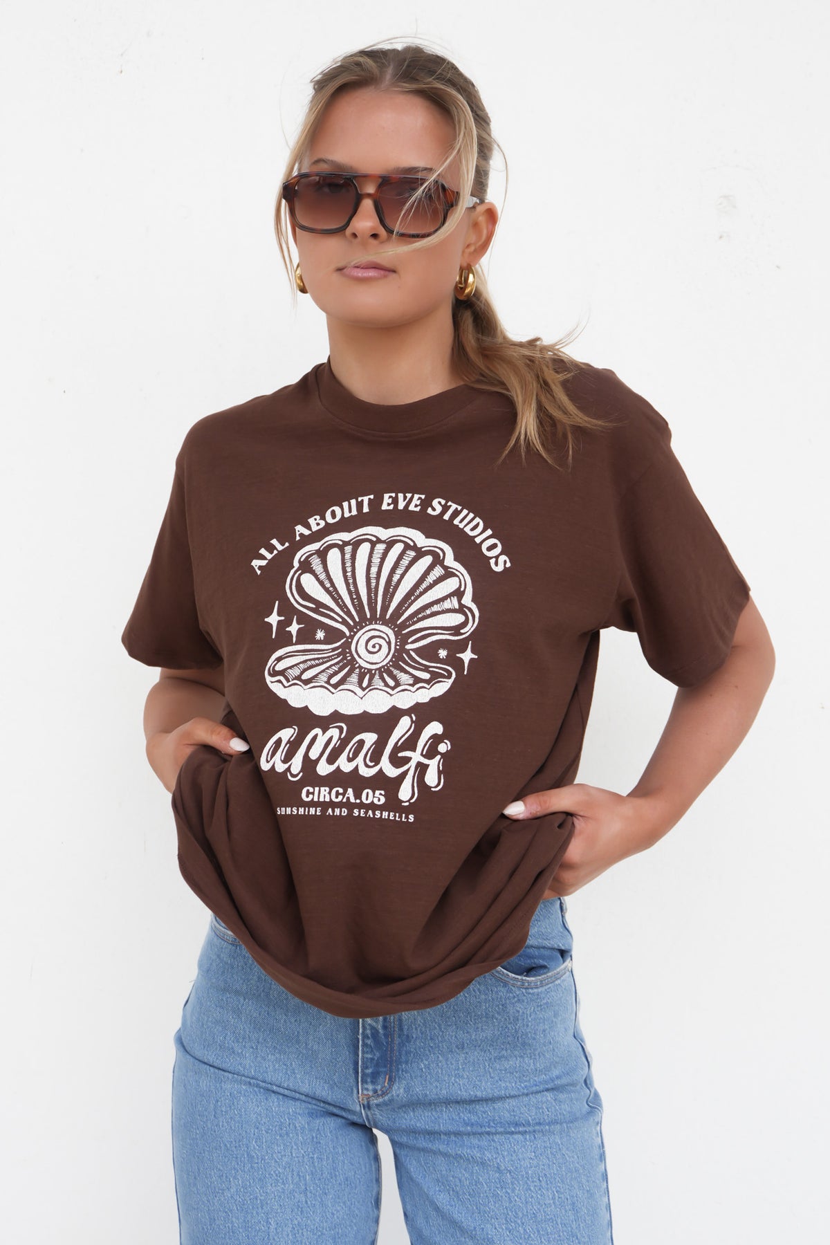 Studio Relaxed Tee Chocolate