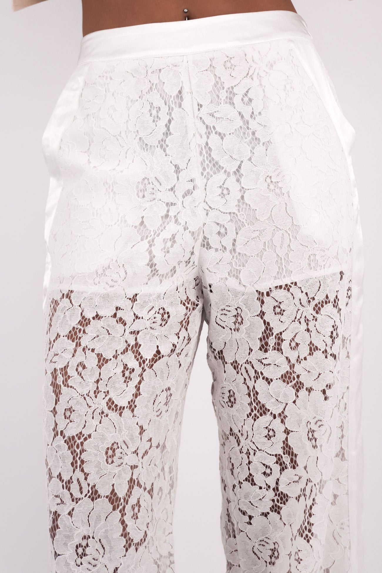 Sunna Lace Pant White
