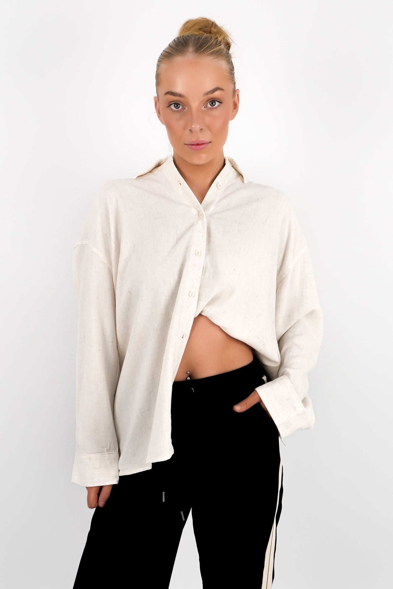 Sunray Oversized Long Sleeve Shirt Oat